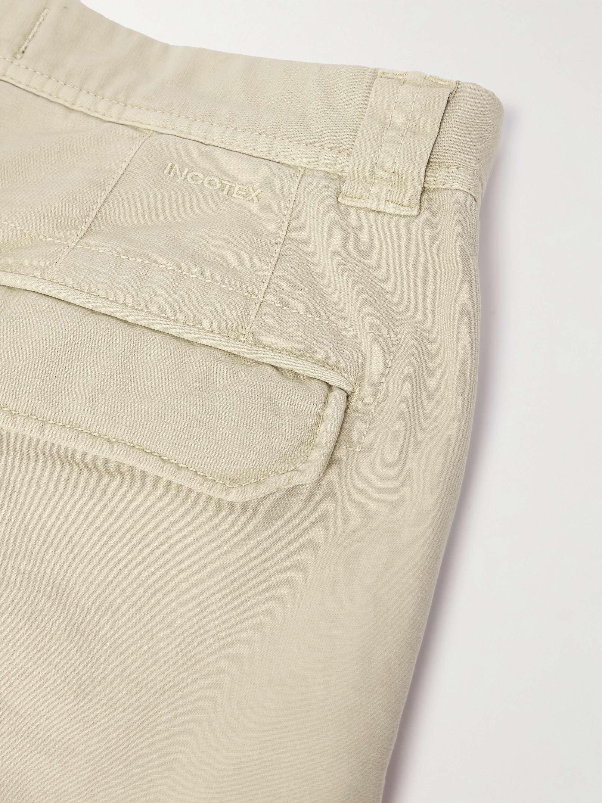 Tapered Cotton-Blend Cargo Trousers view