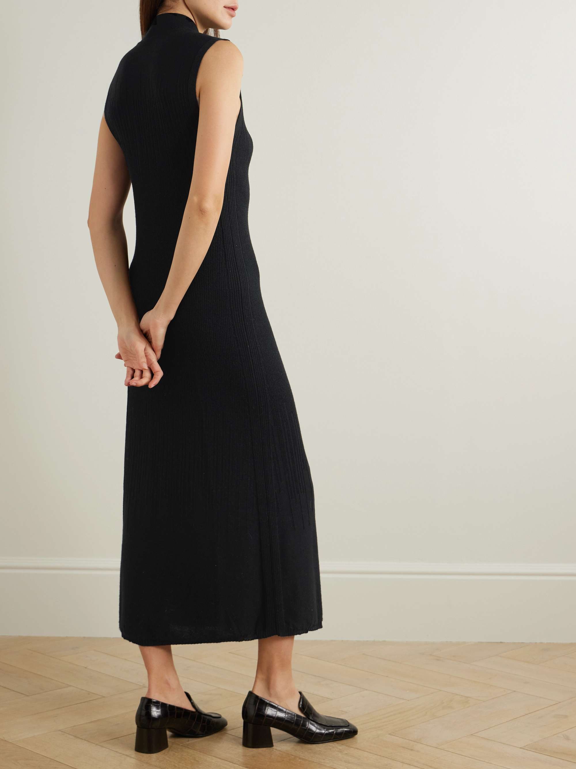 Wool and silk-blend maxi dress view