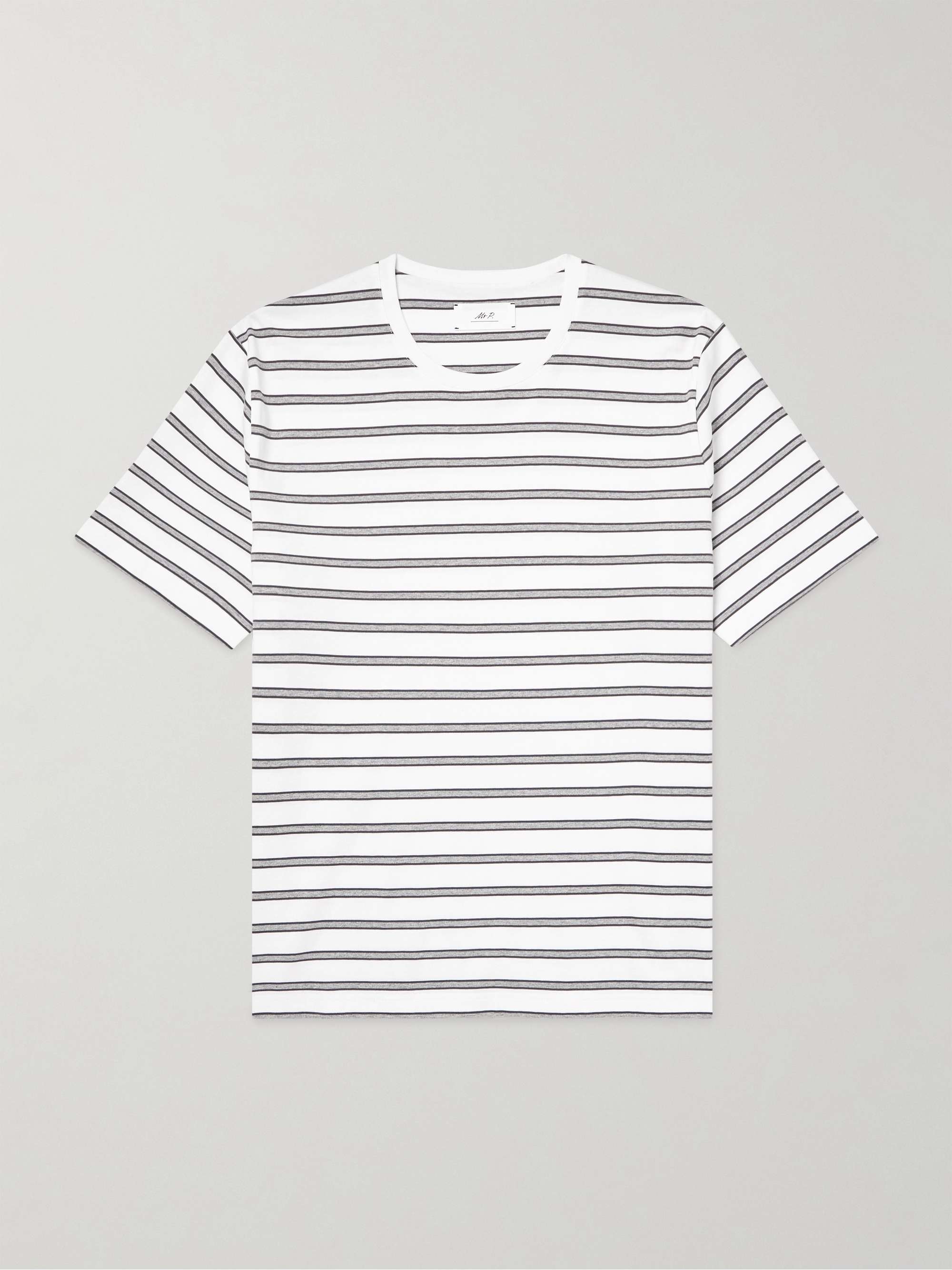 Striped Recycled and Organic Cotton-Blend Jersey T-Shirt hero visual