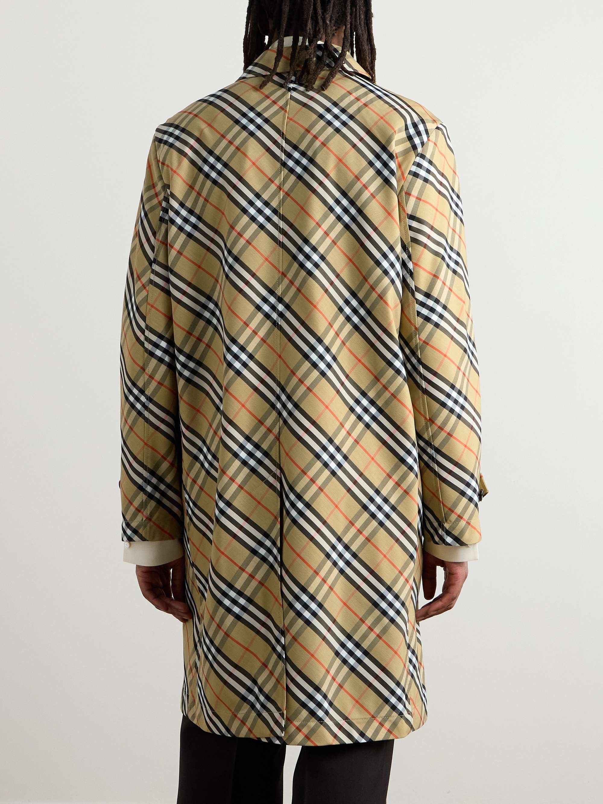 Checked Gabardine Coat view