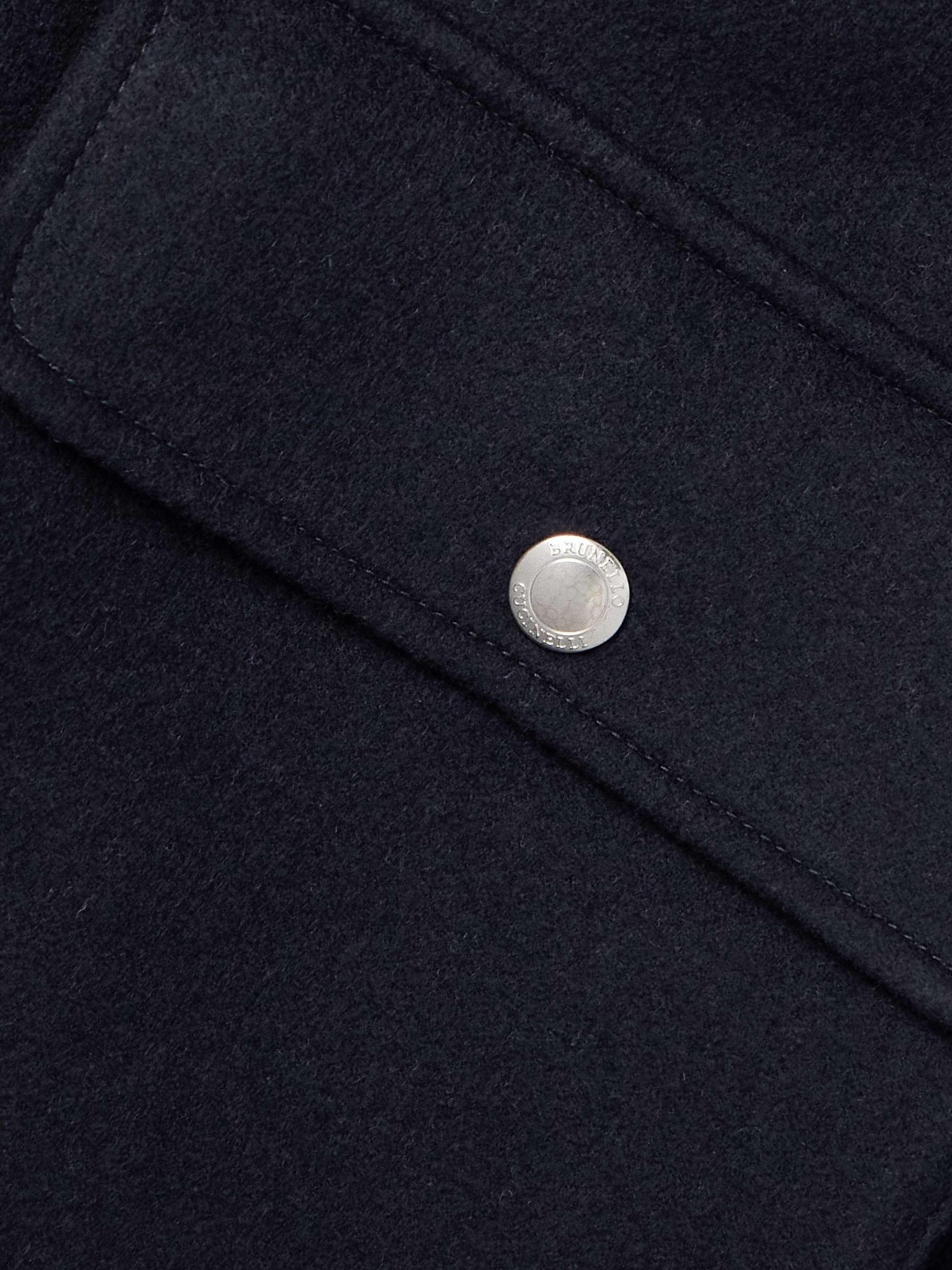 Cotton-Blend Corduroy-Trimmed Wool Field Jacket view