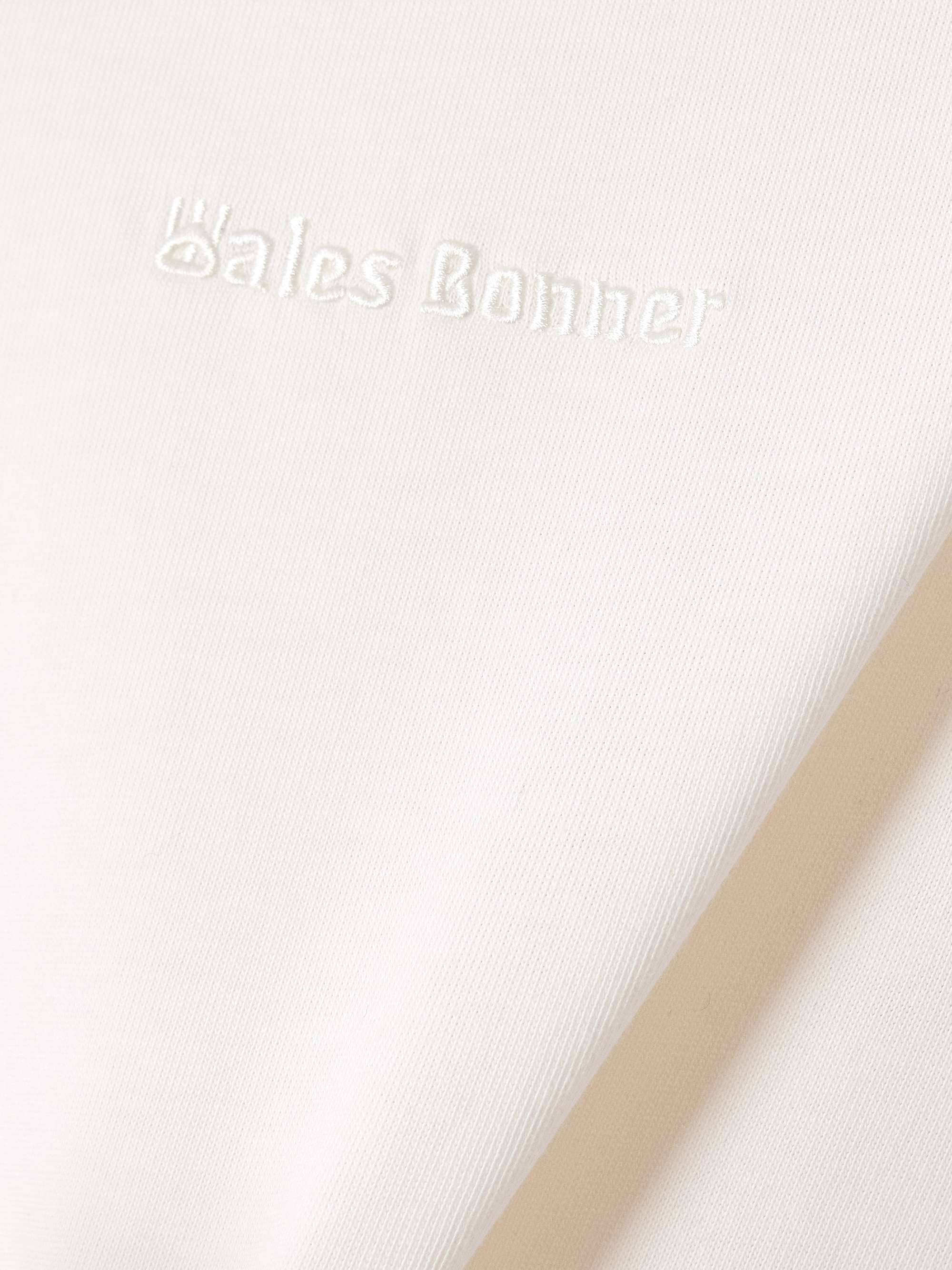 + Wales Bonner embroidered webbing-trimmed organic cotton-jersey T-shirt view