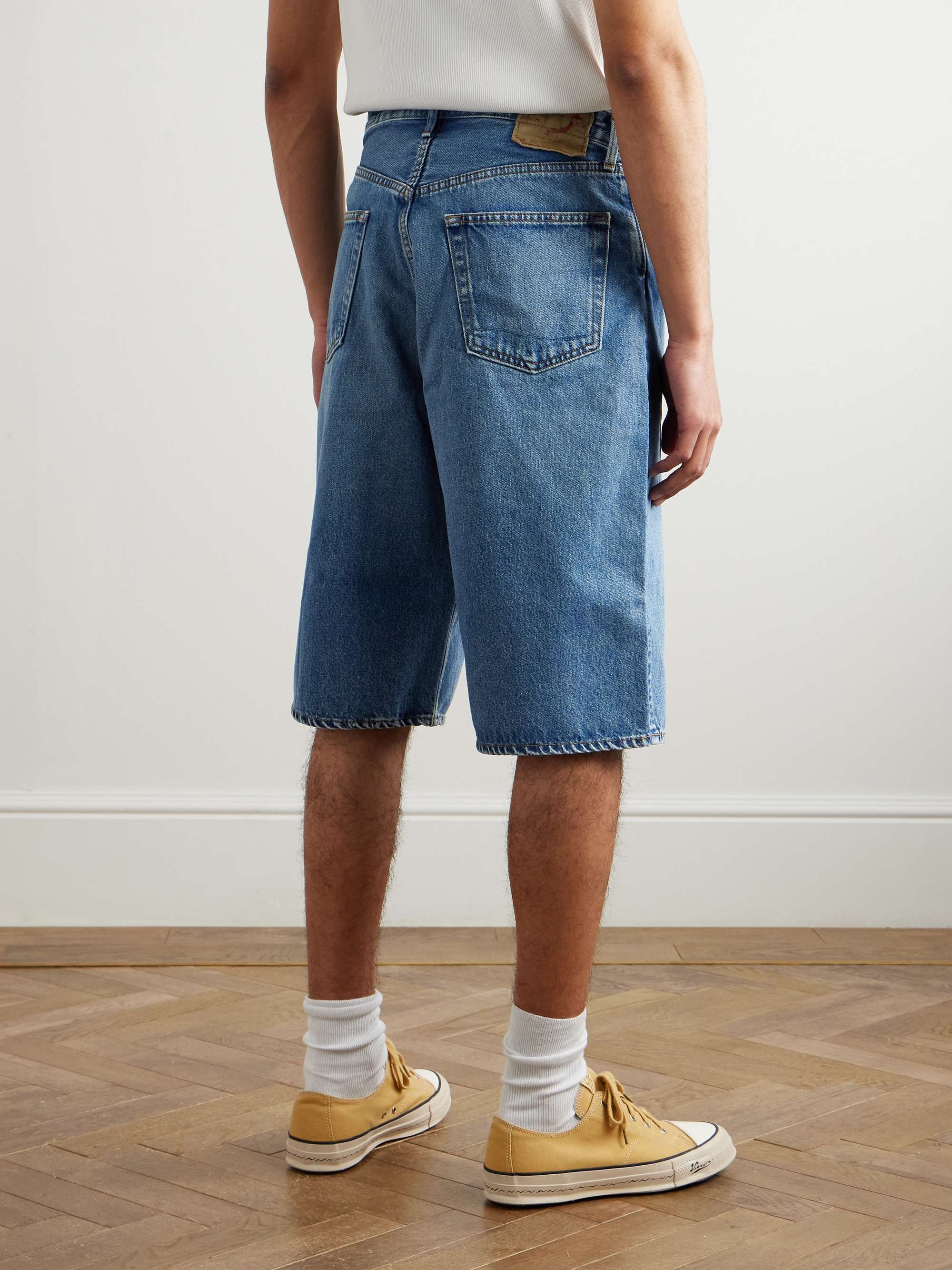 Super Dad's Wide-Leg Denim Shorts view