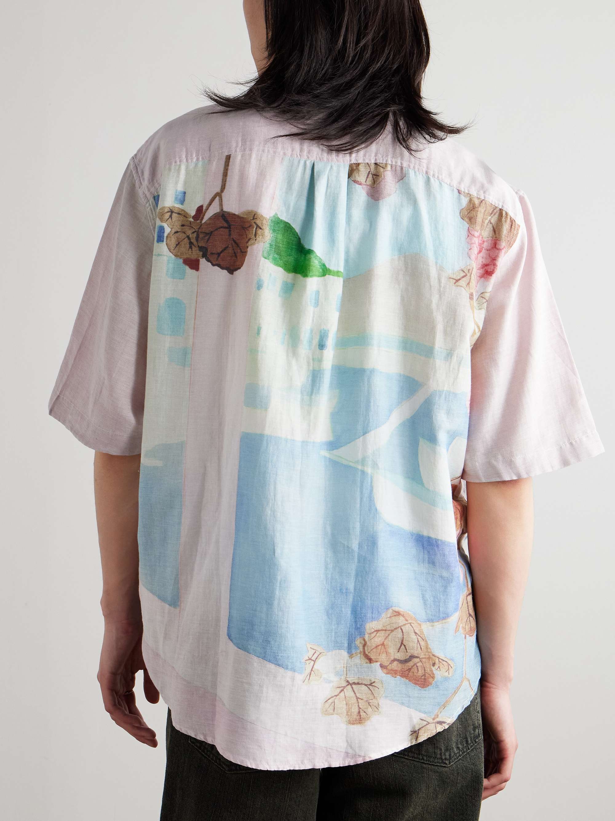 Beyond Printed Cotton and Silk-Blend Shirt view