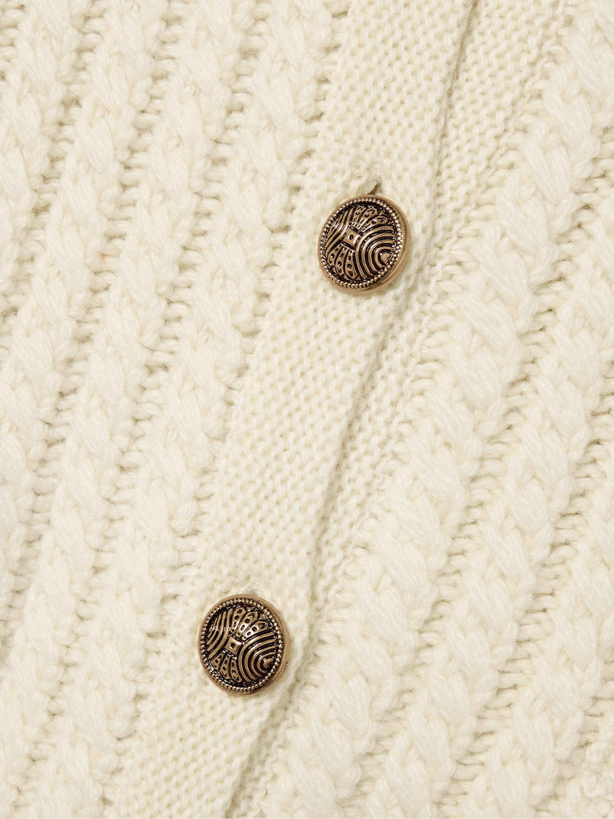 Balser cable-knit cashmere and mohair-blend cardigan view