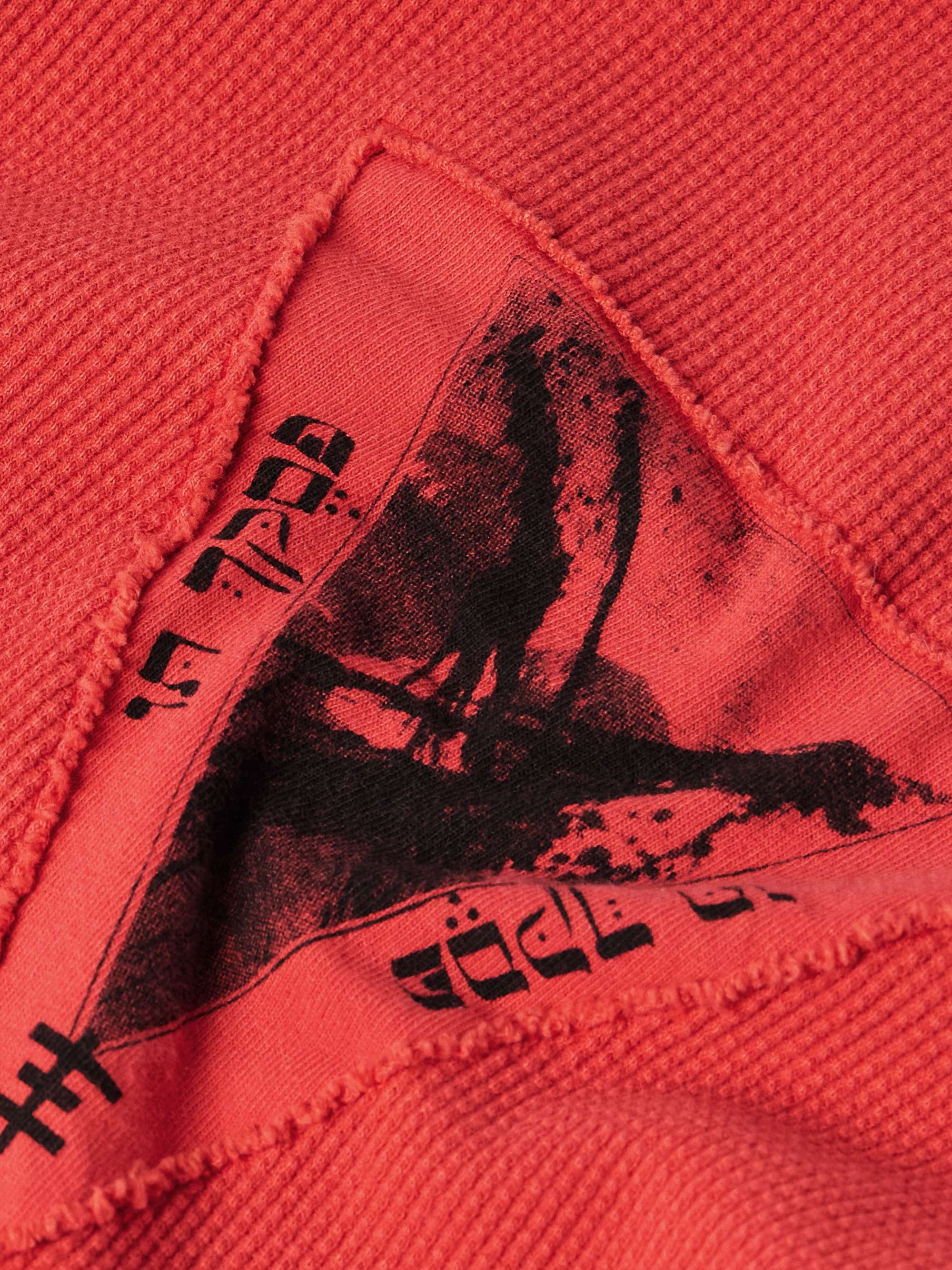 Assemblage Slim-Fit Appliquéd Waffle-Knit Cotton-Jersey T-Shirt view