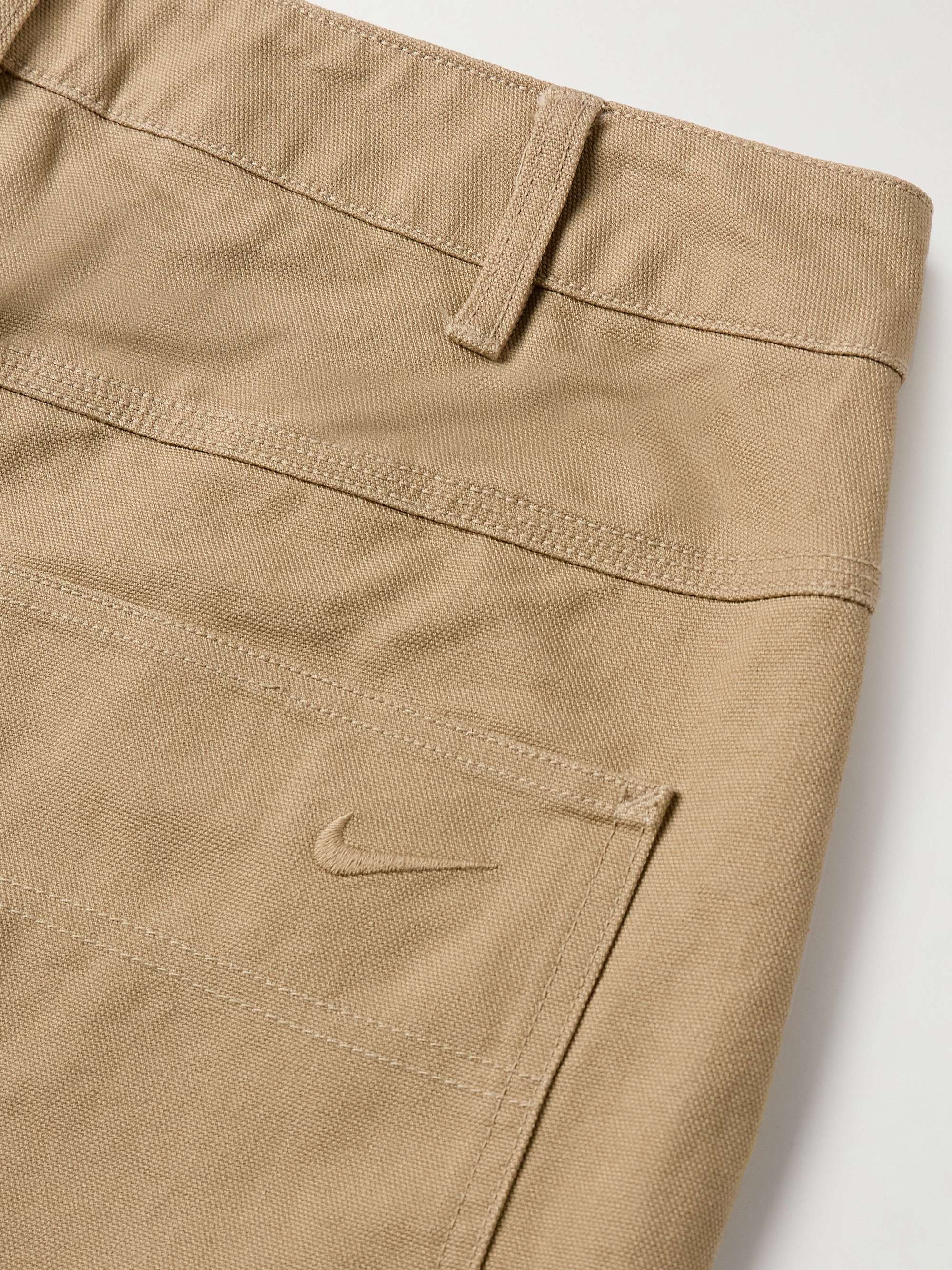 Life Wide-Leg Embroidered Cotton-Canvas Trousers view