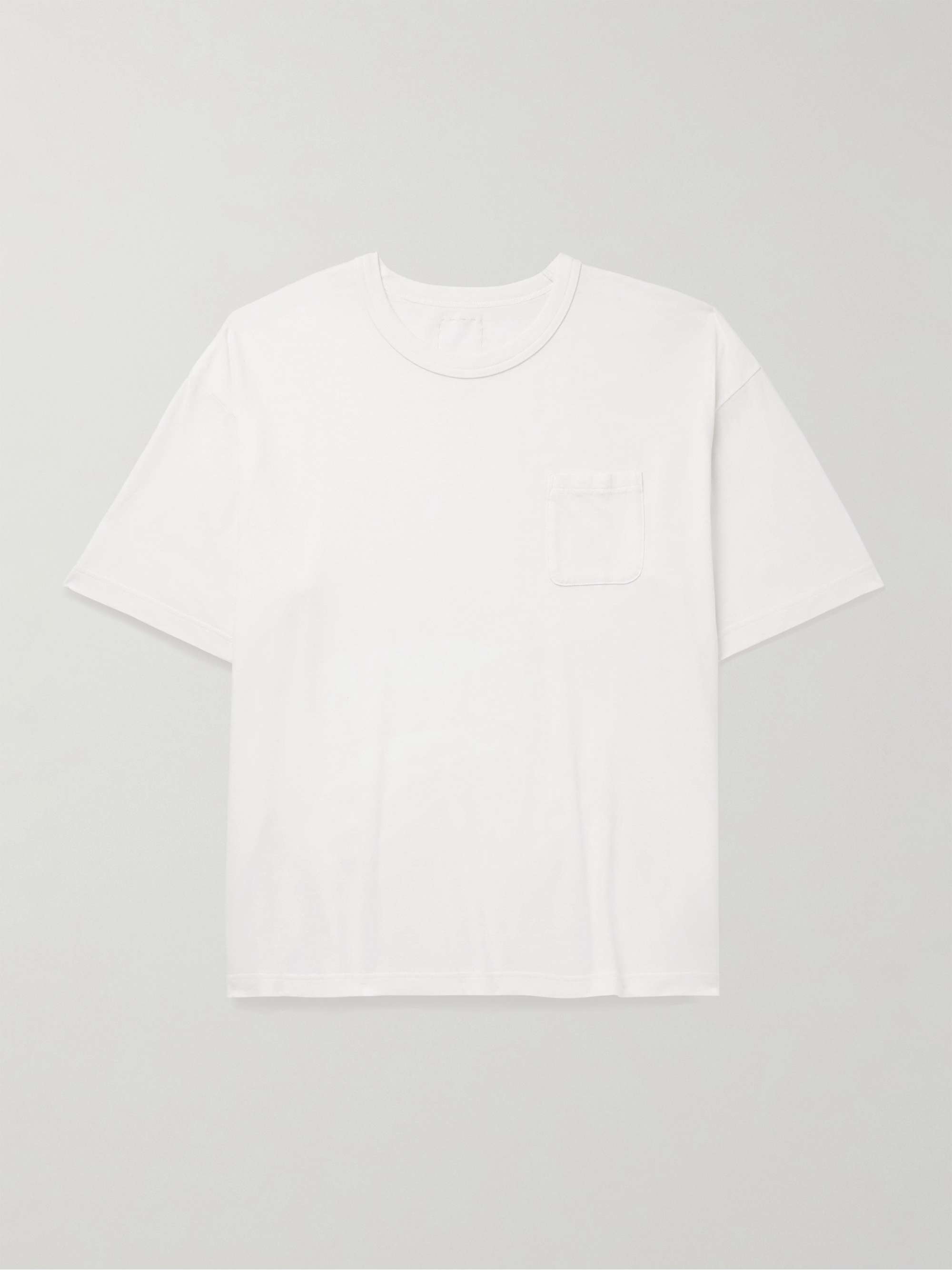 Jumbo Garment-Dyed Cotton and Silk-Blend Jersey T-Shirt hero visual