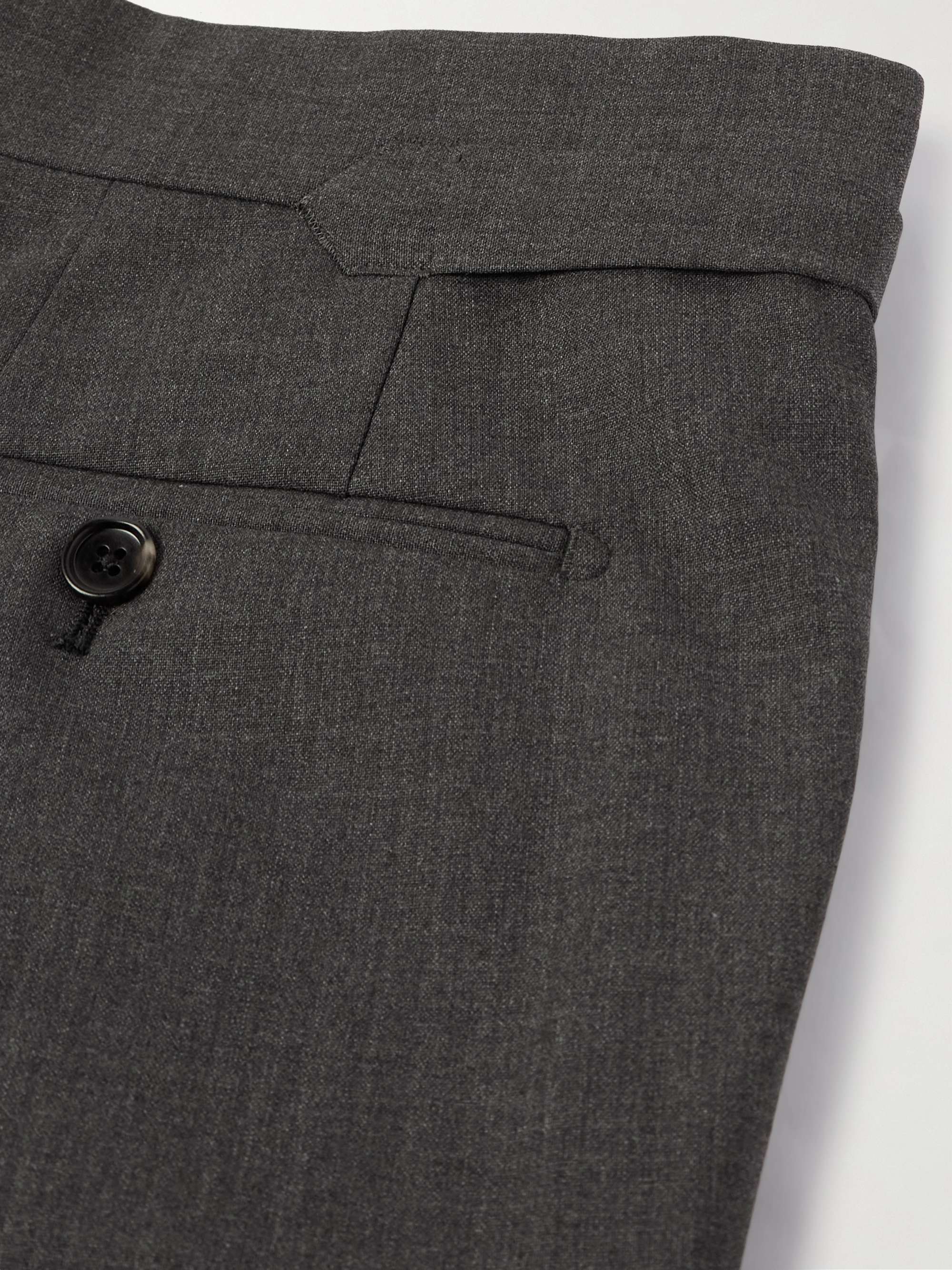 Shelton Straight-Leg Wool, Mohair, Linen and Silk-Blend Trousers view