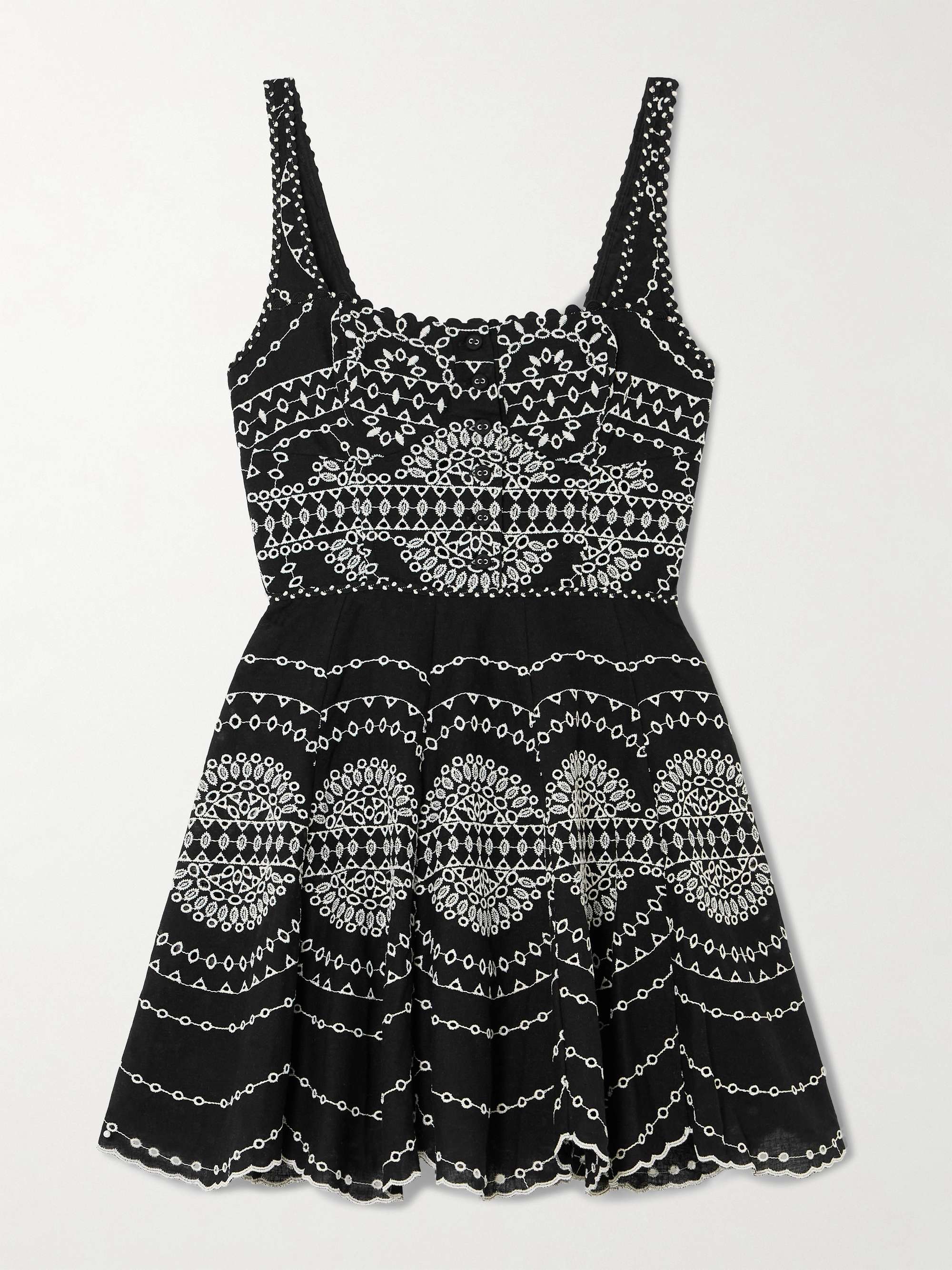 Winnie broderie anglaise cotton-blend mini dress hero visual