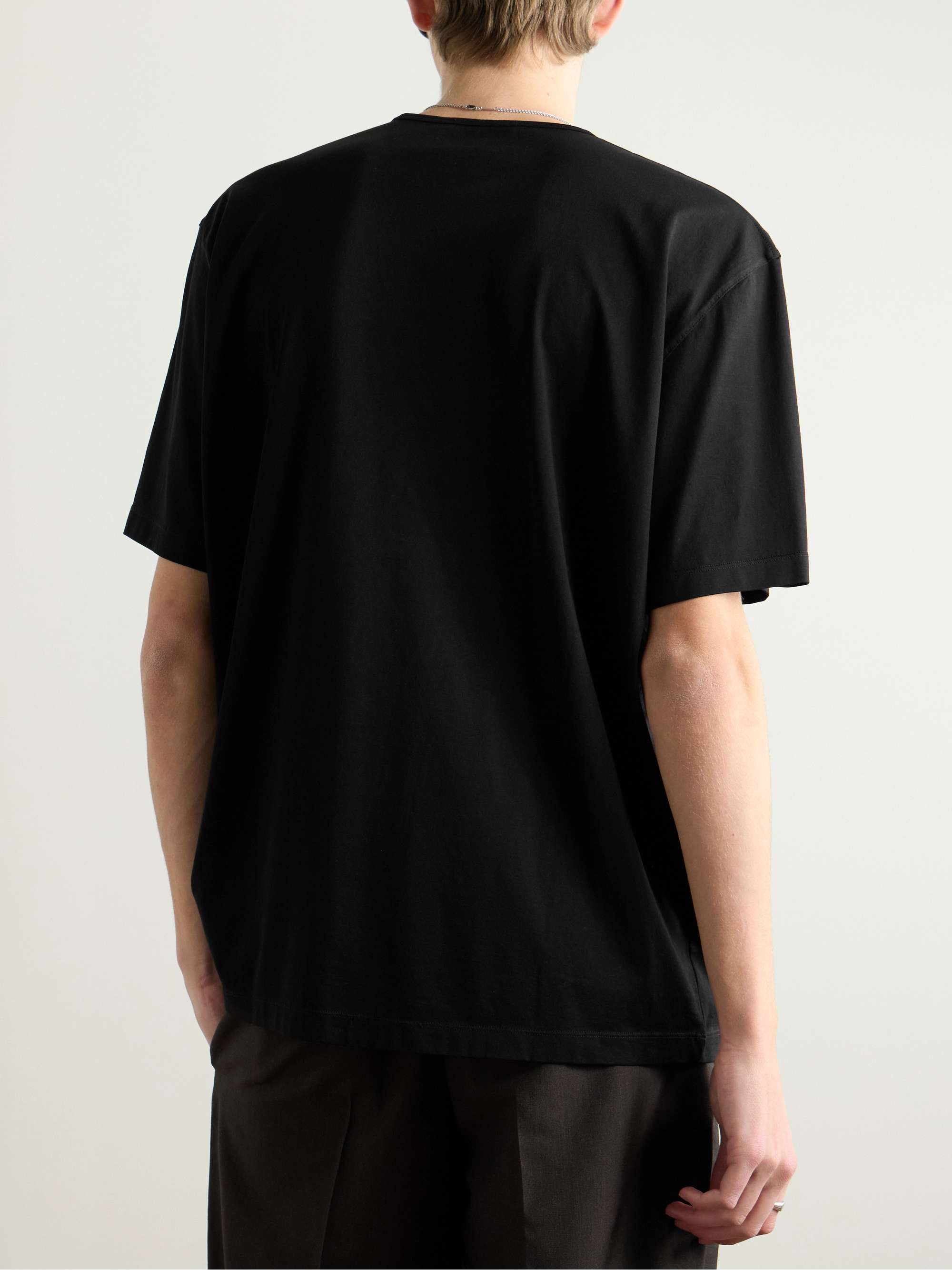 Oversized Mercerised Cotton-Jersey T-Shirt view