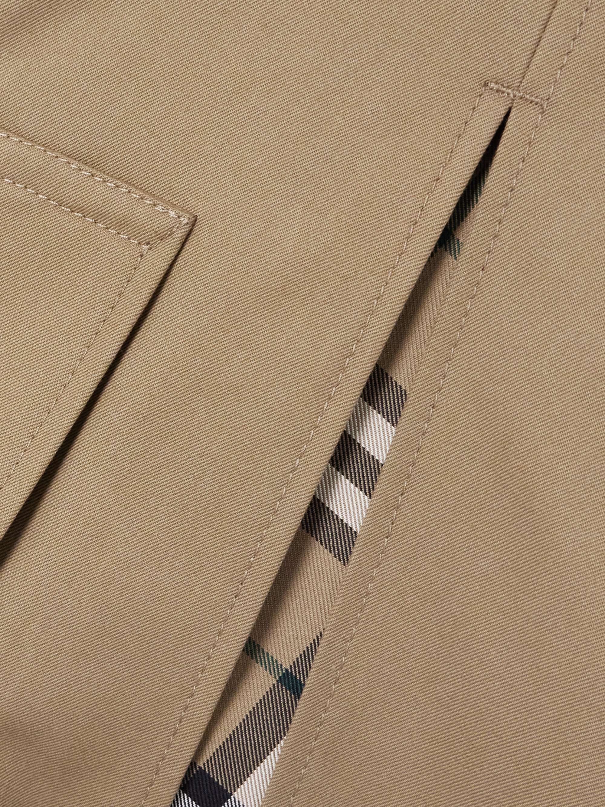 Cropped gabardine cape view