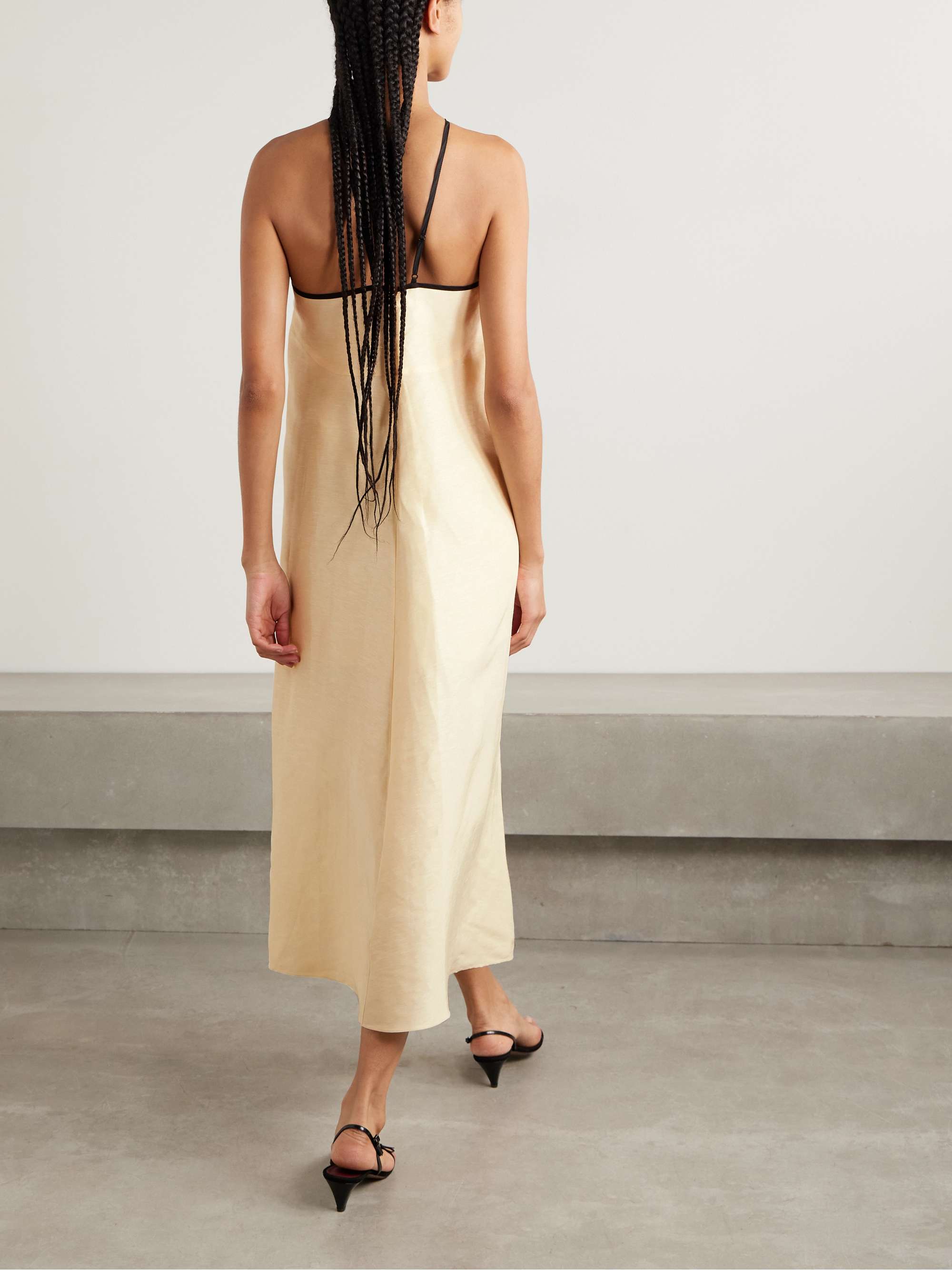 Helena linen-blend midi dress view