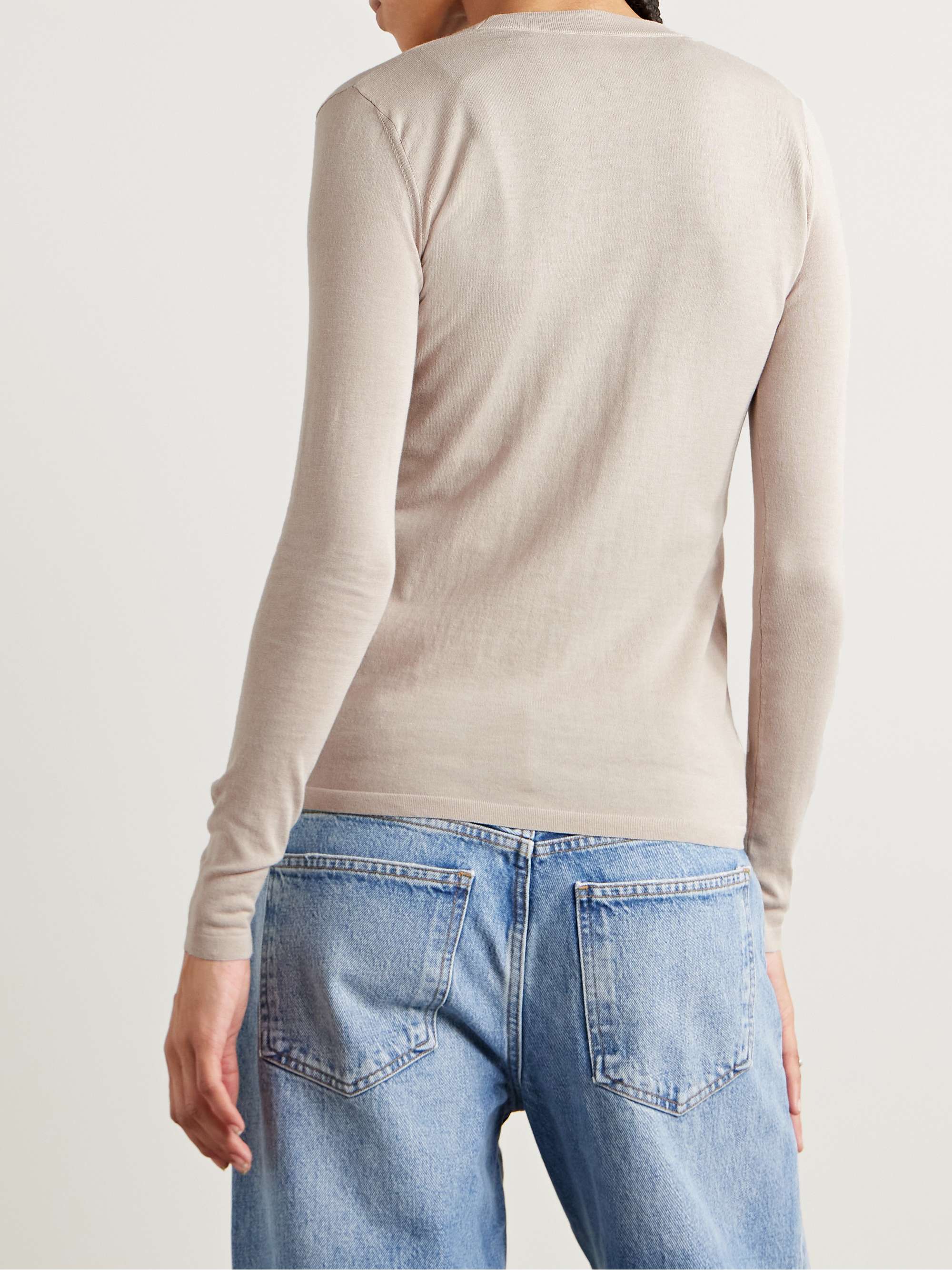 Cotton and silk-blend cardigan view