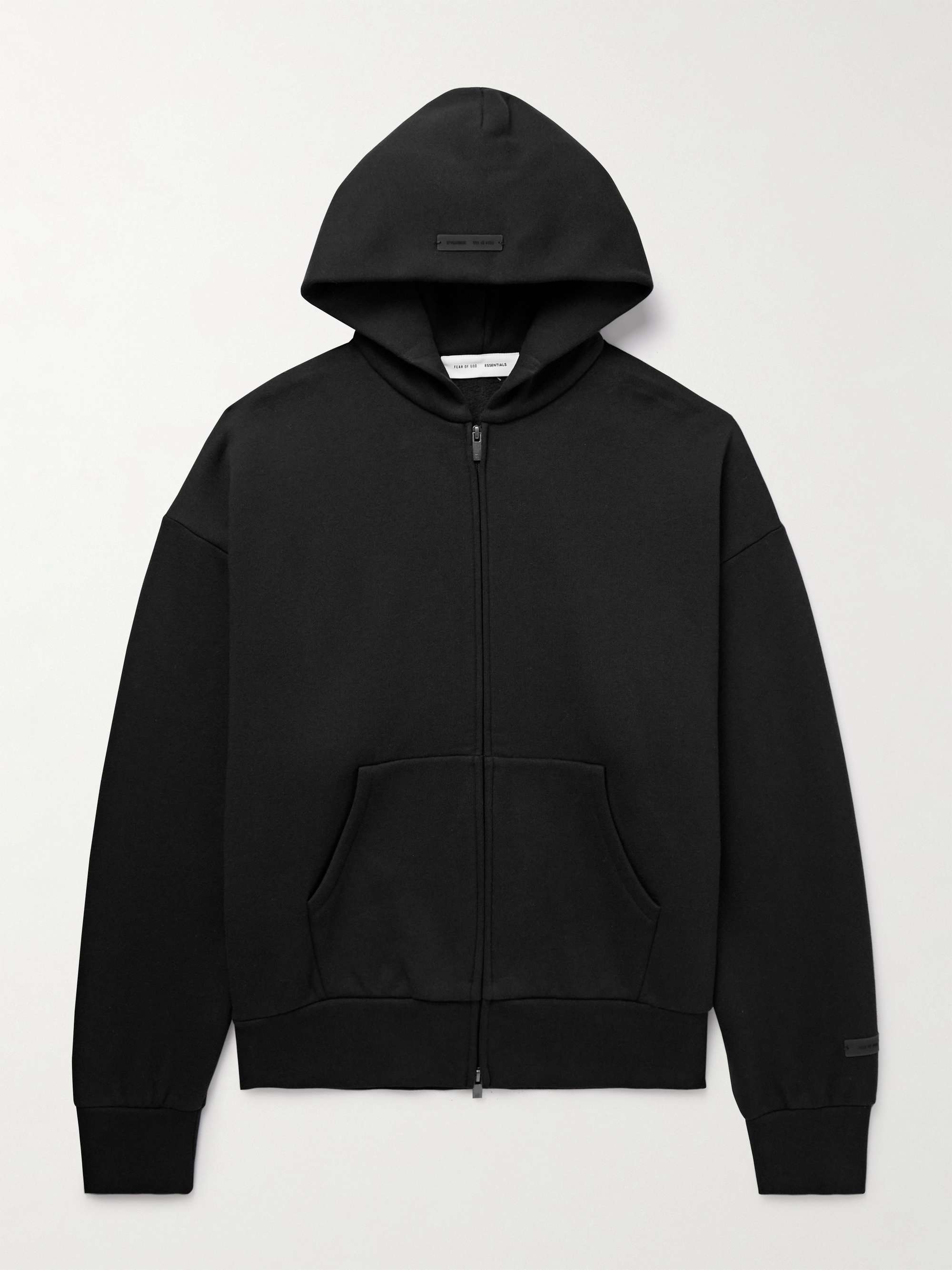 Logo-Appliquéd Cotton-Blend Jersey Zip-Up Hoodie hero visual