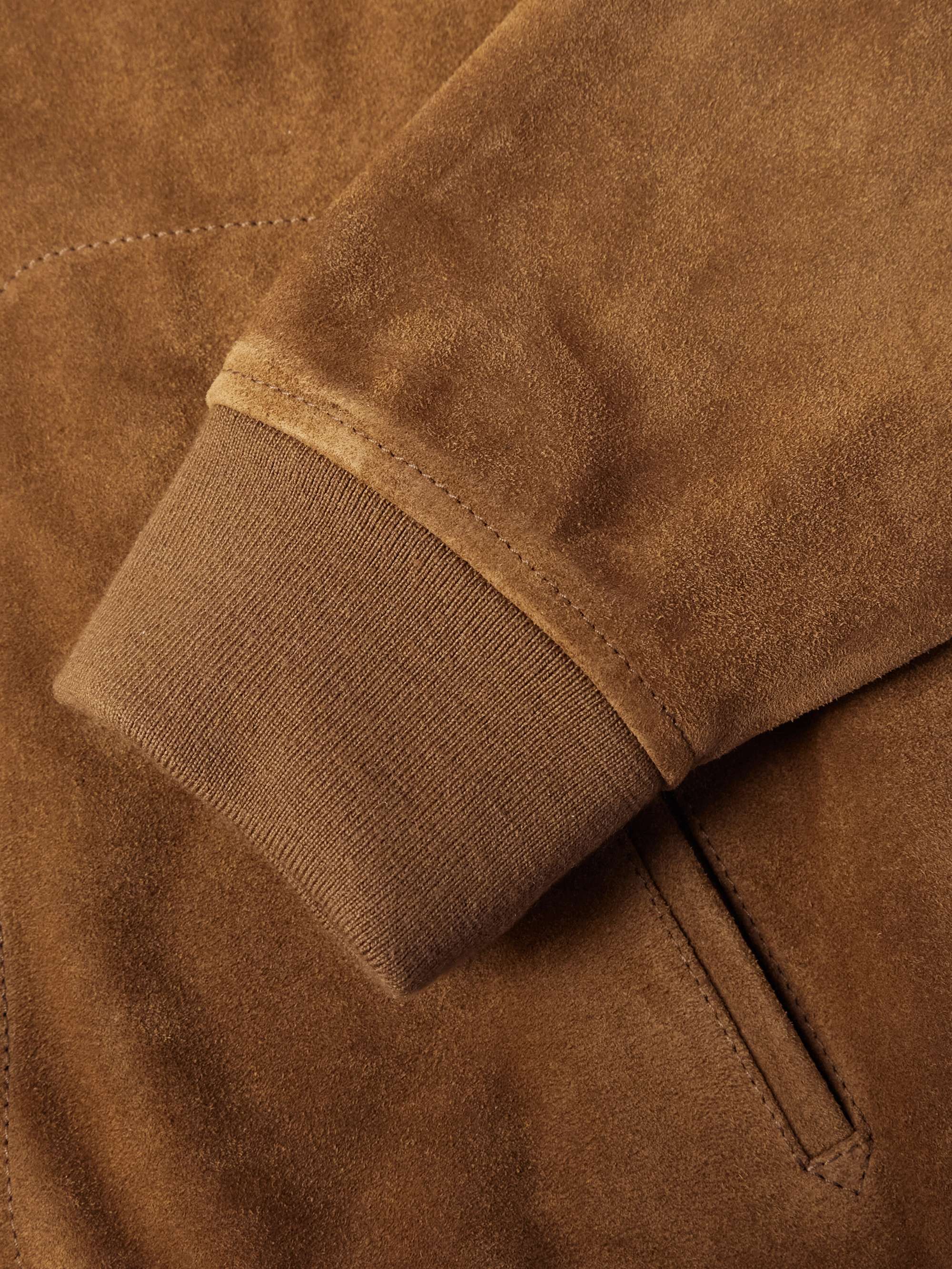 Suede Bomber Jacket view