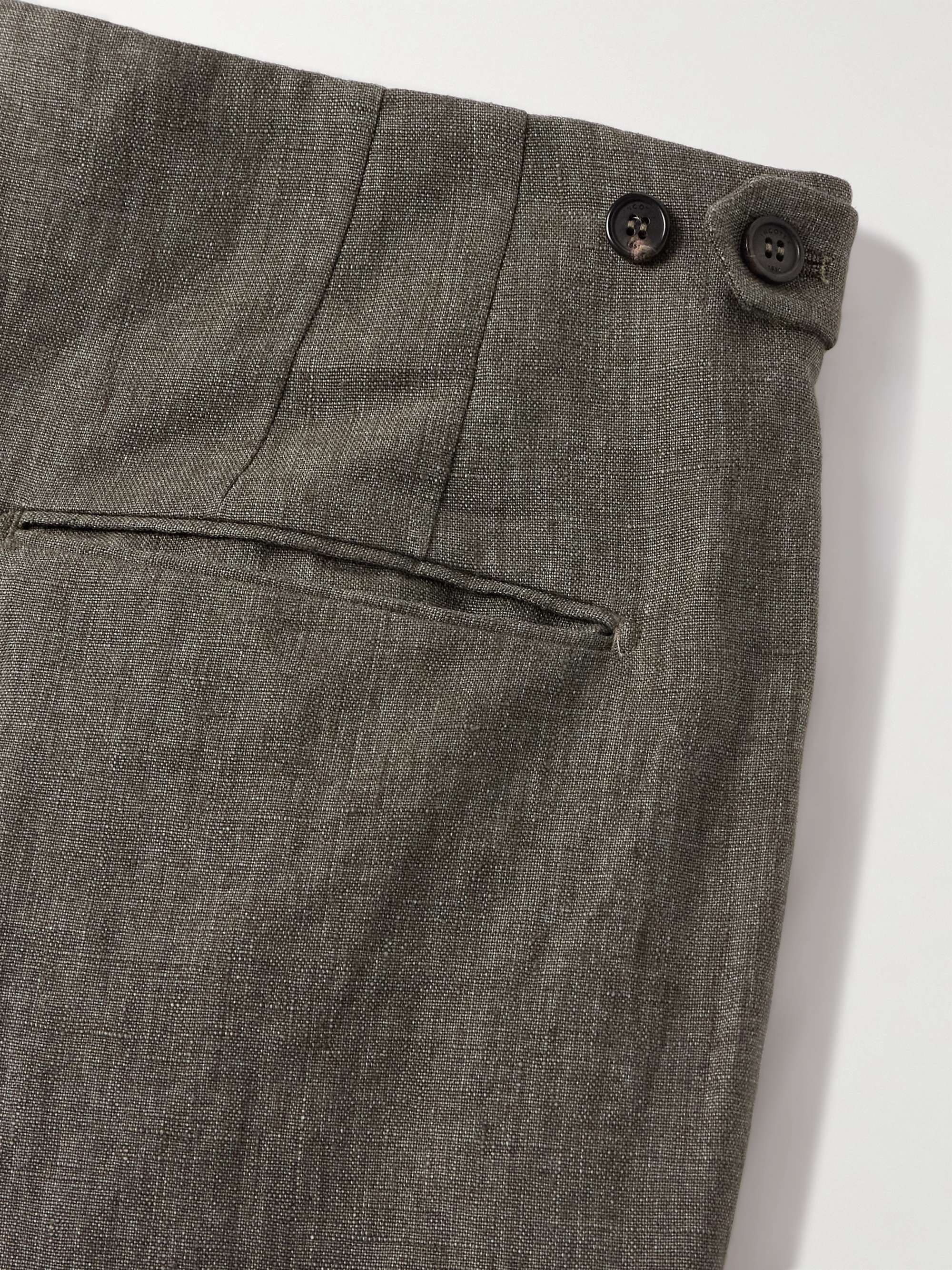 Venezia 1951 Slim-Fit Tapered Pleated Linen Suit Trousers view