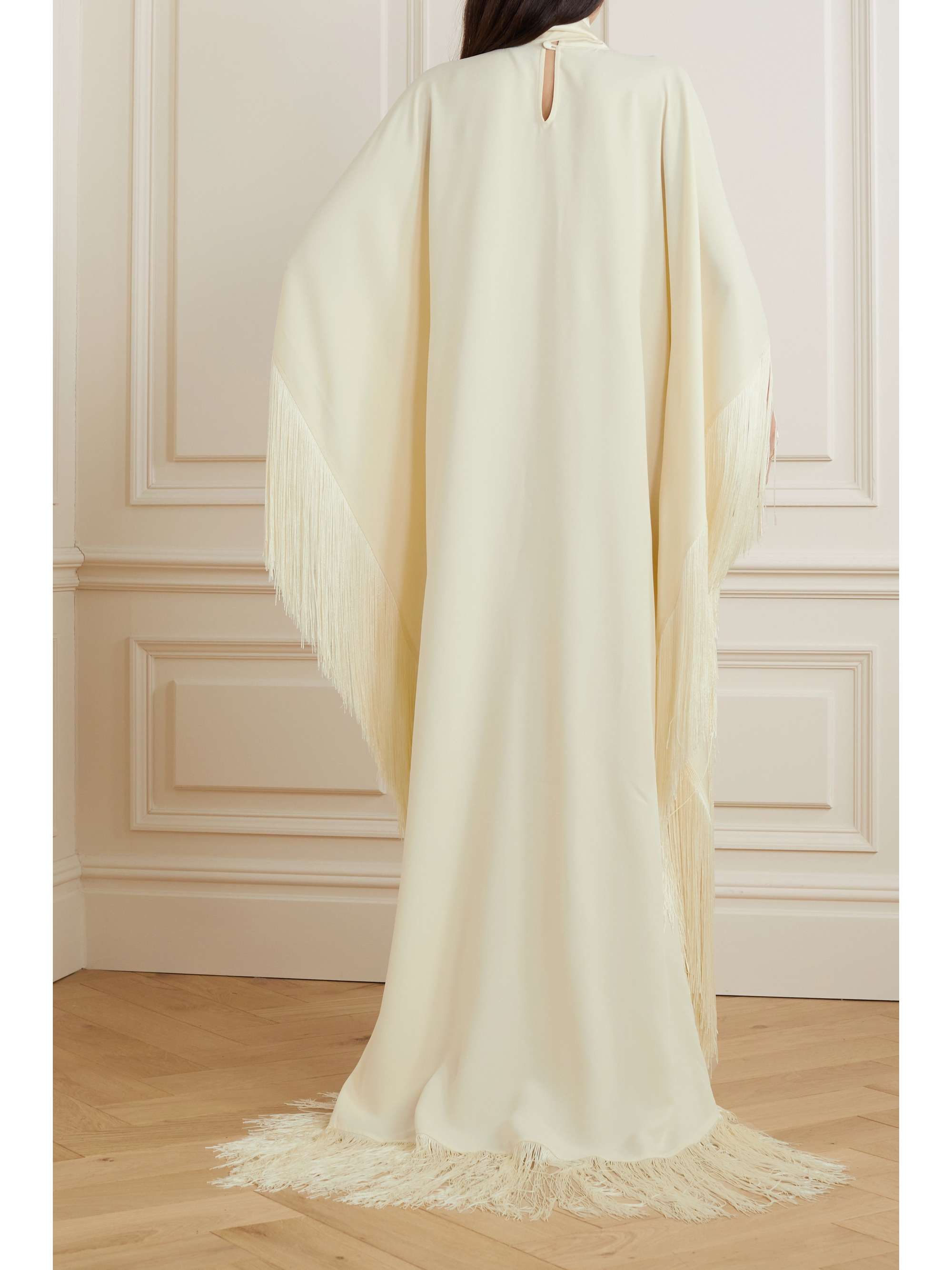 + NET SUSTAIN Mrs Ross fringed crepe kaftan view
