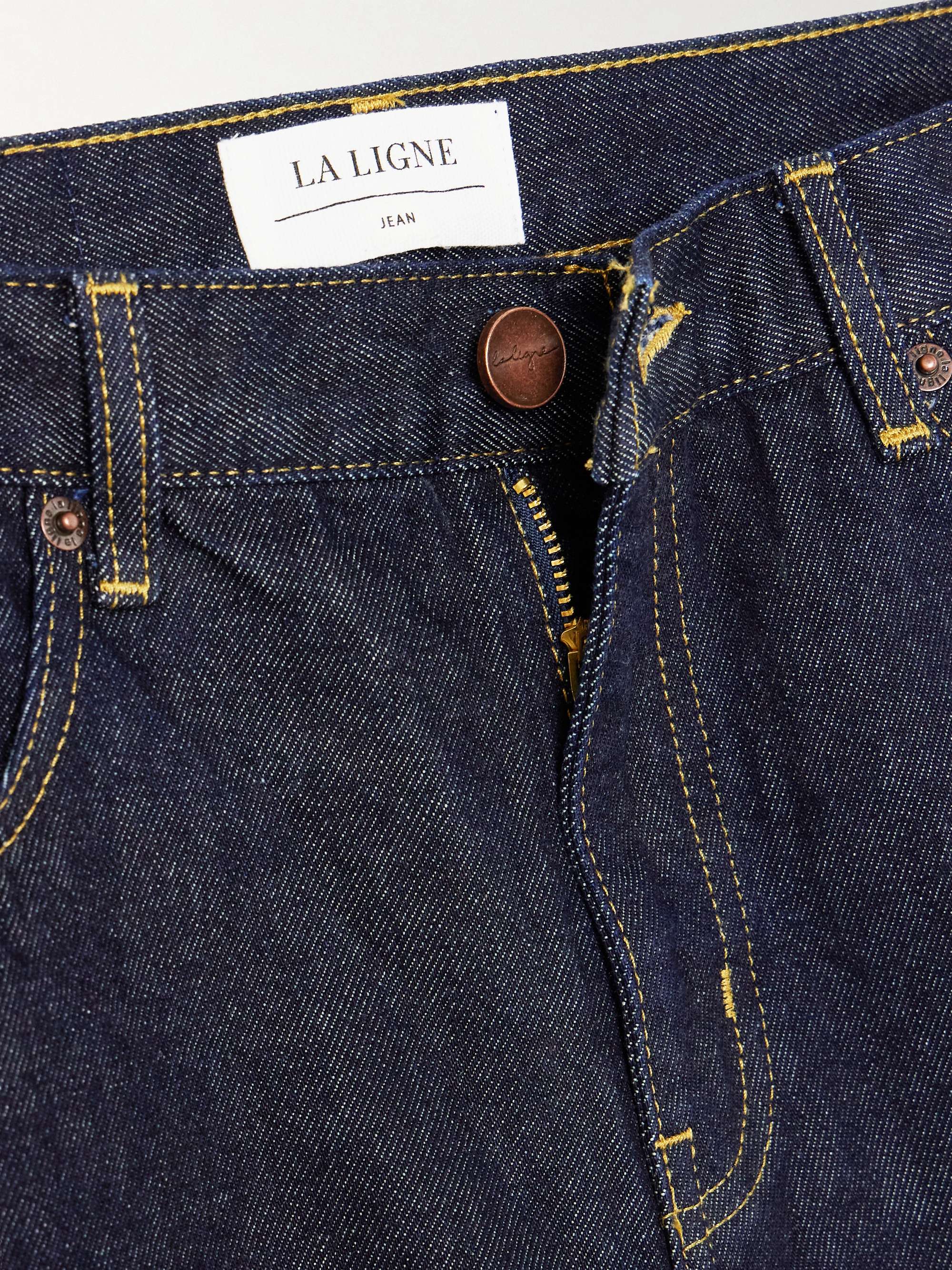Marilyn high-rise straight-leg organic jeans view