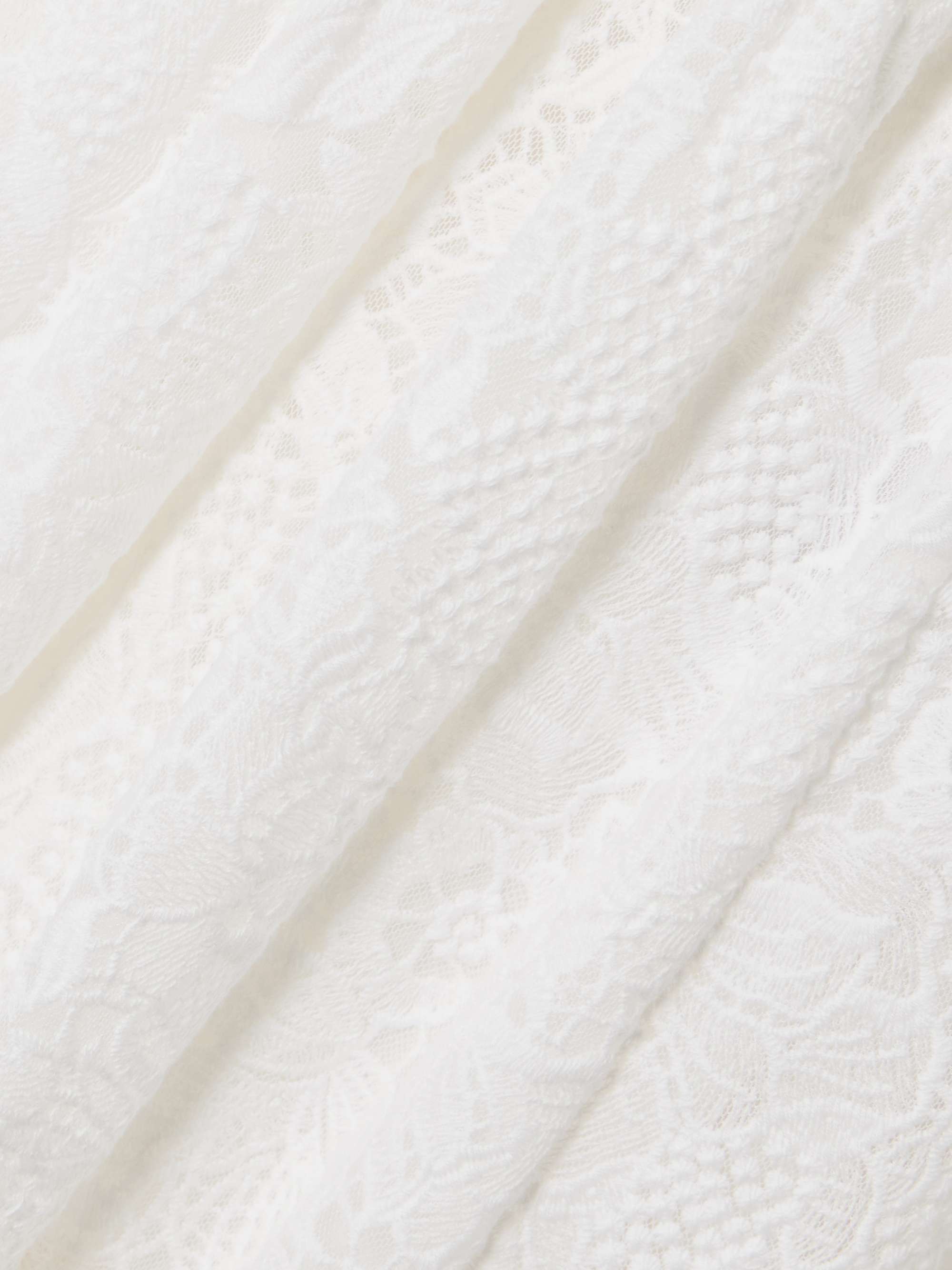 Tiered cotton-lace midi skirt view