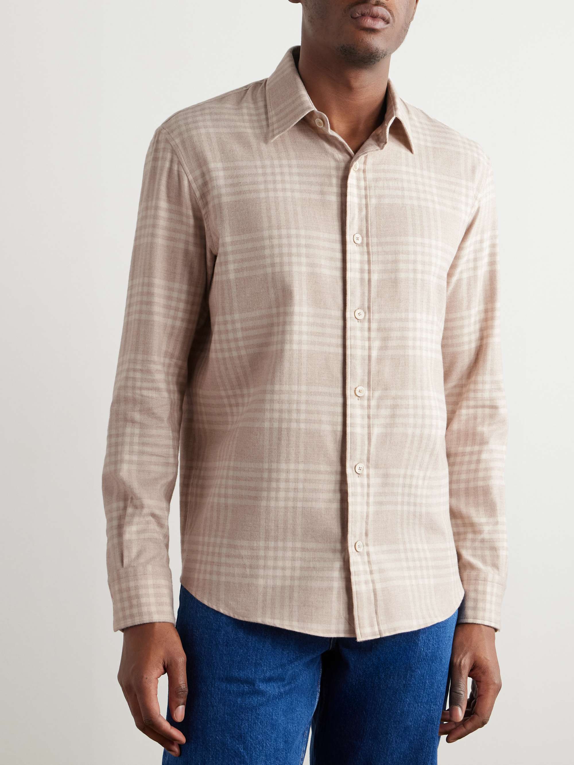 Checked Cotton-Flannel Shirt view