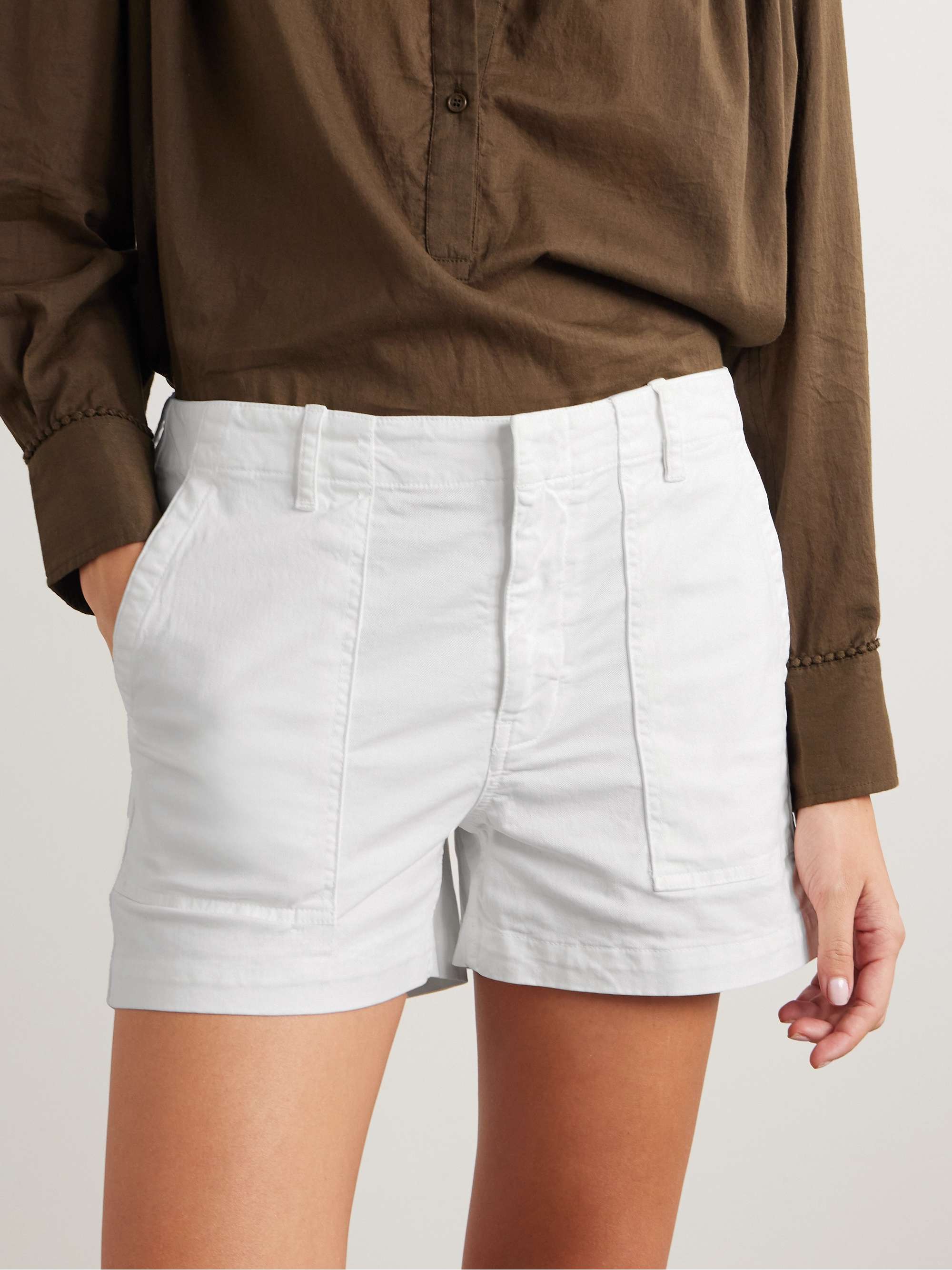 Utility cotton-blend shorts view