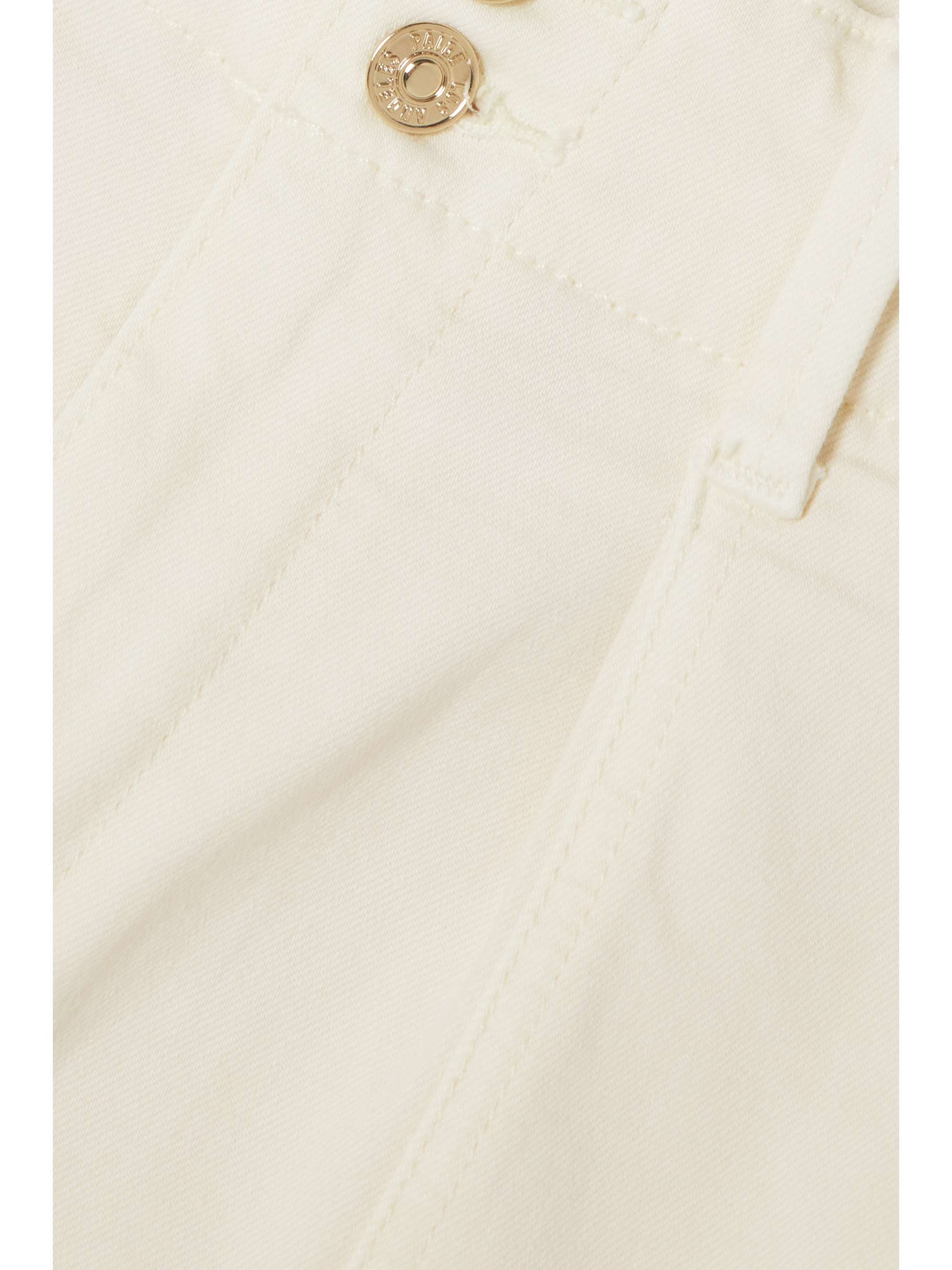Brooklyn pleated stretch-denim shorts view