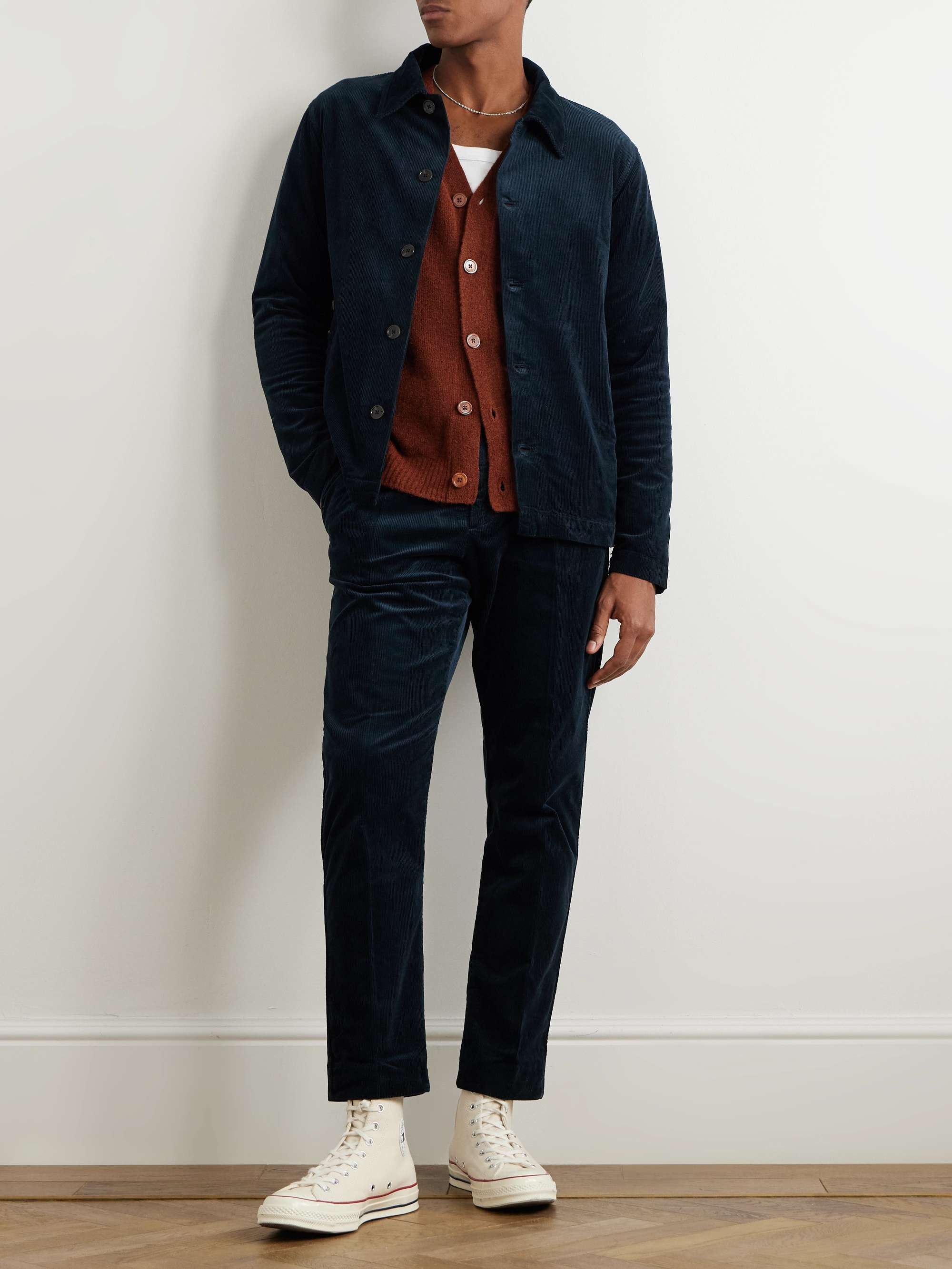 Bill 1917 Straight-Leg Cotton-Blend Corduroy Trousers view