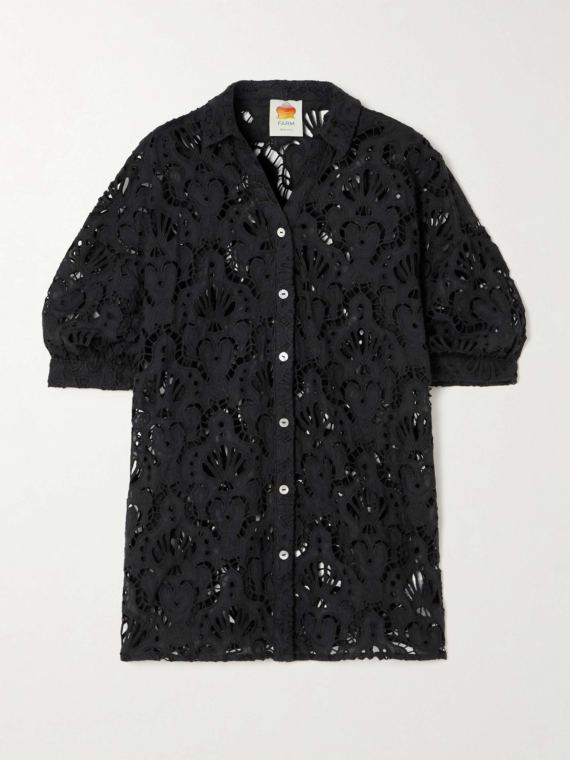 Seashell broderie anglaise cotton shirt hero visual