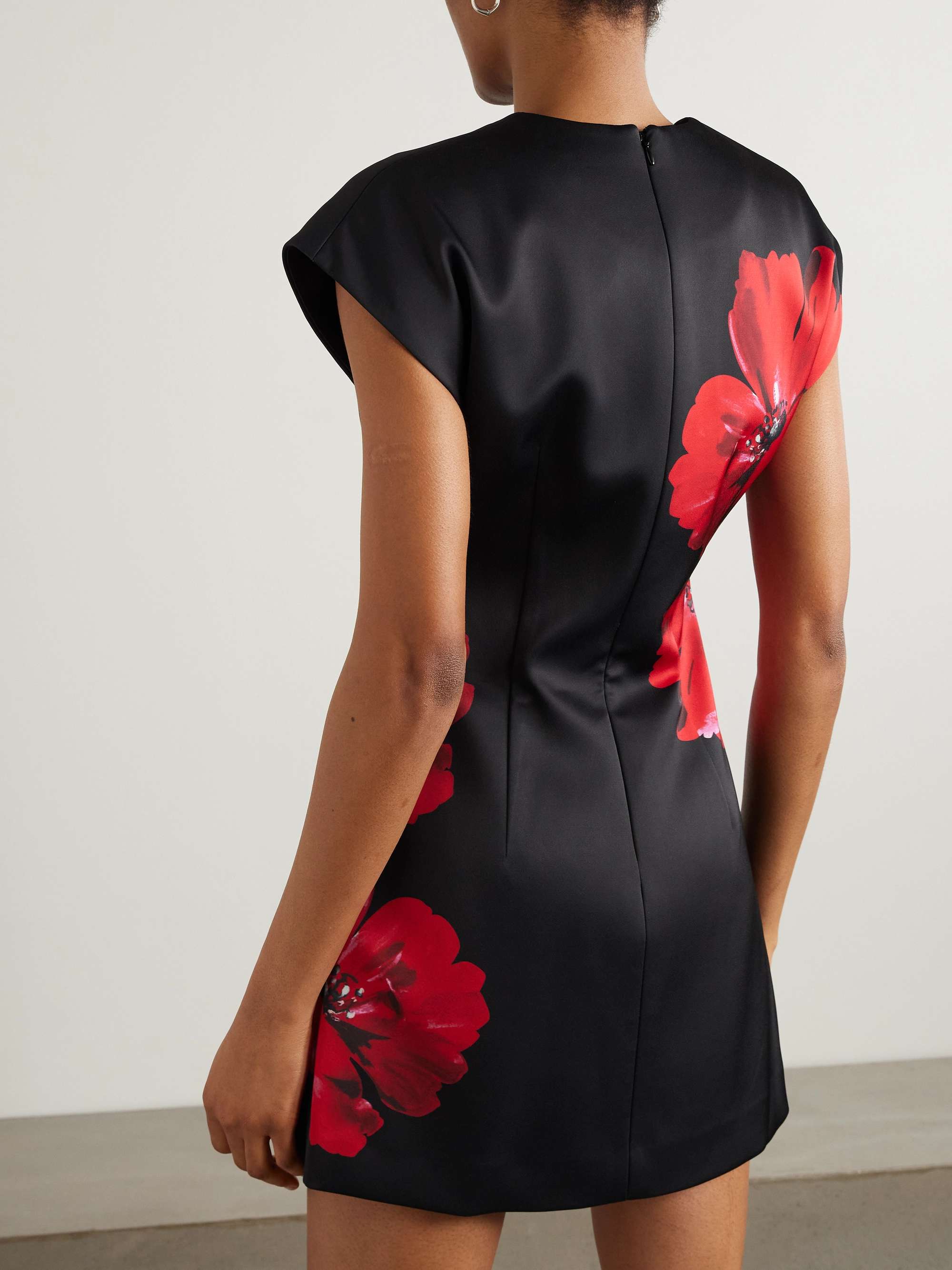 Chaya floral-print duchesse-satin mini dress view
