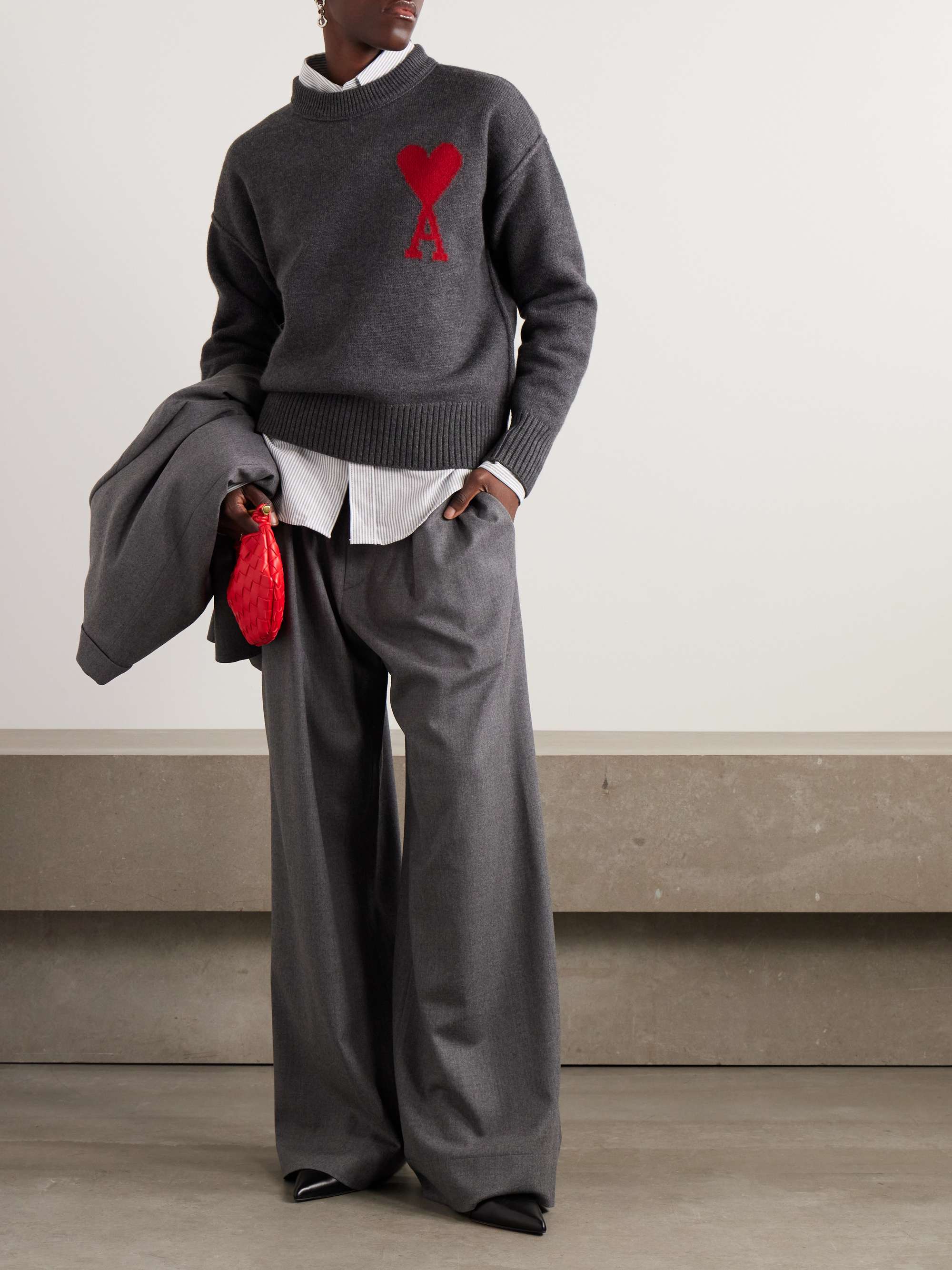 + NET SUSTAIN ADC intarsia wool sweater view