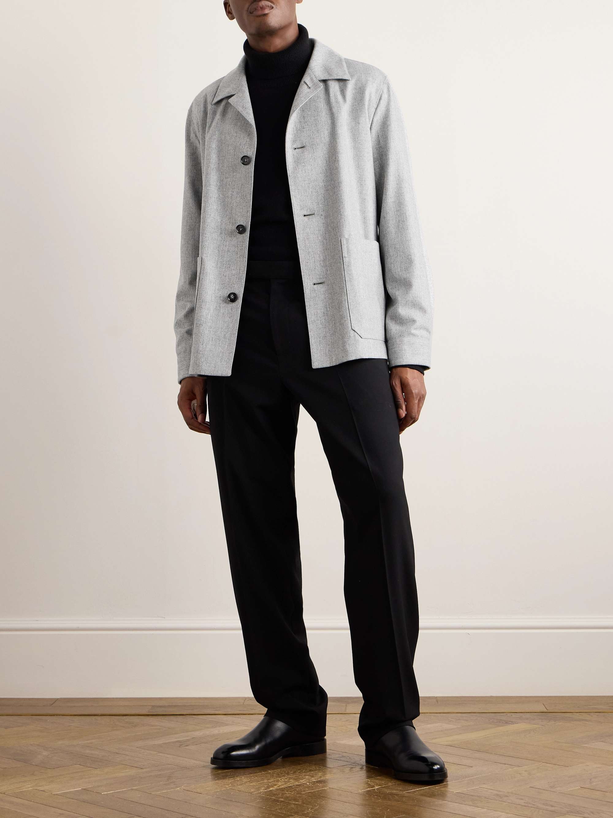 Brushed-Wool Chore Jacket view