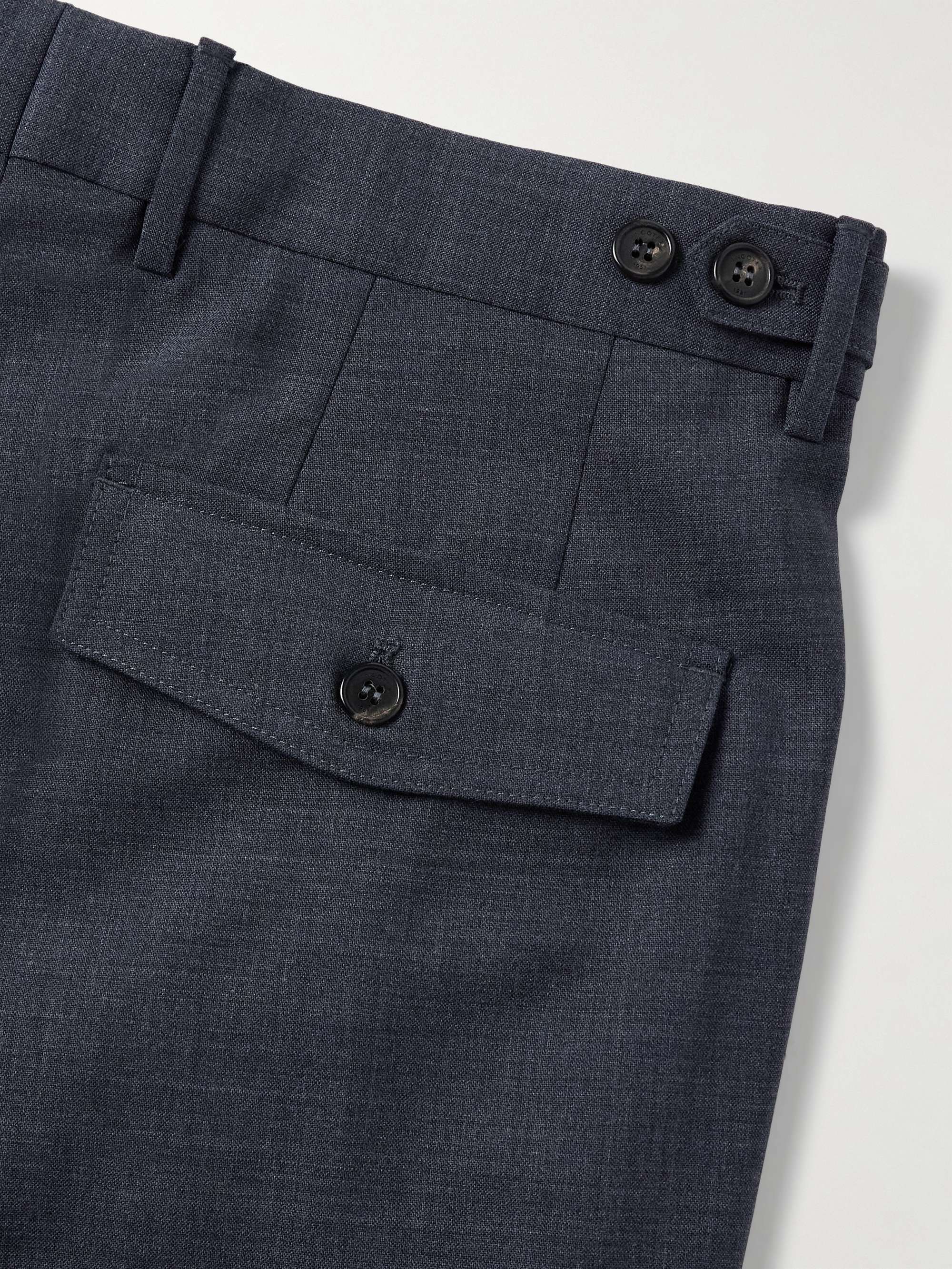 Venezia 1951 Slim-Fit Tapered Stretch Virgin Wool Cargo Trousers view