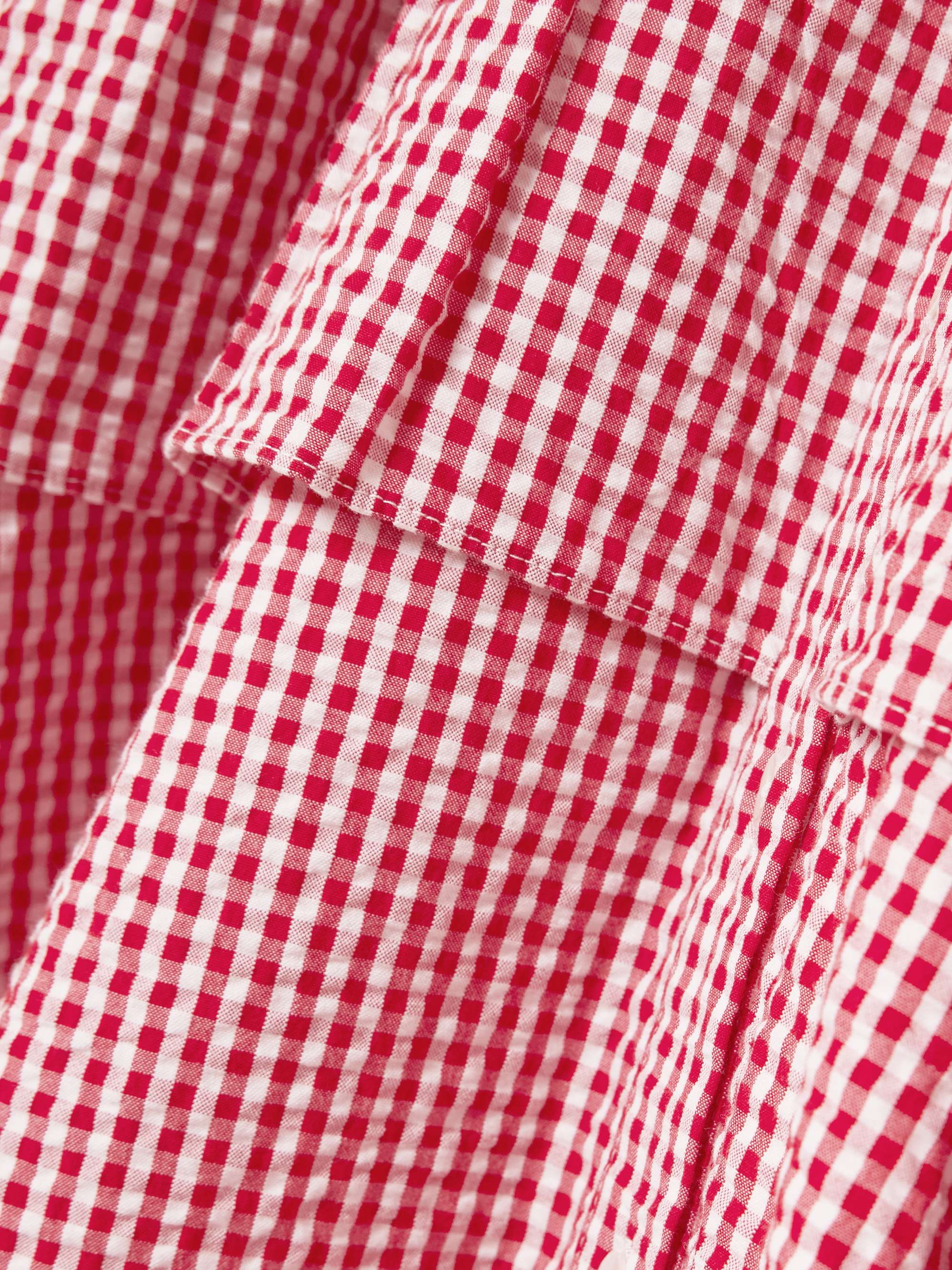 Boogie Woogie Bugle Boy gingham cotton-seersucker maxi shirt dress view