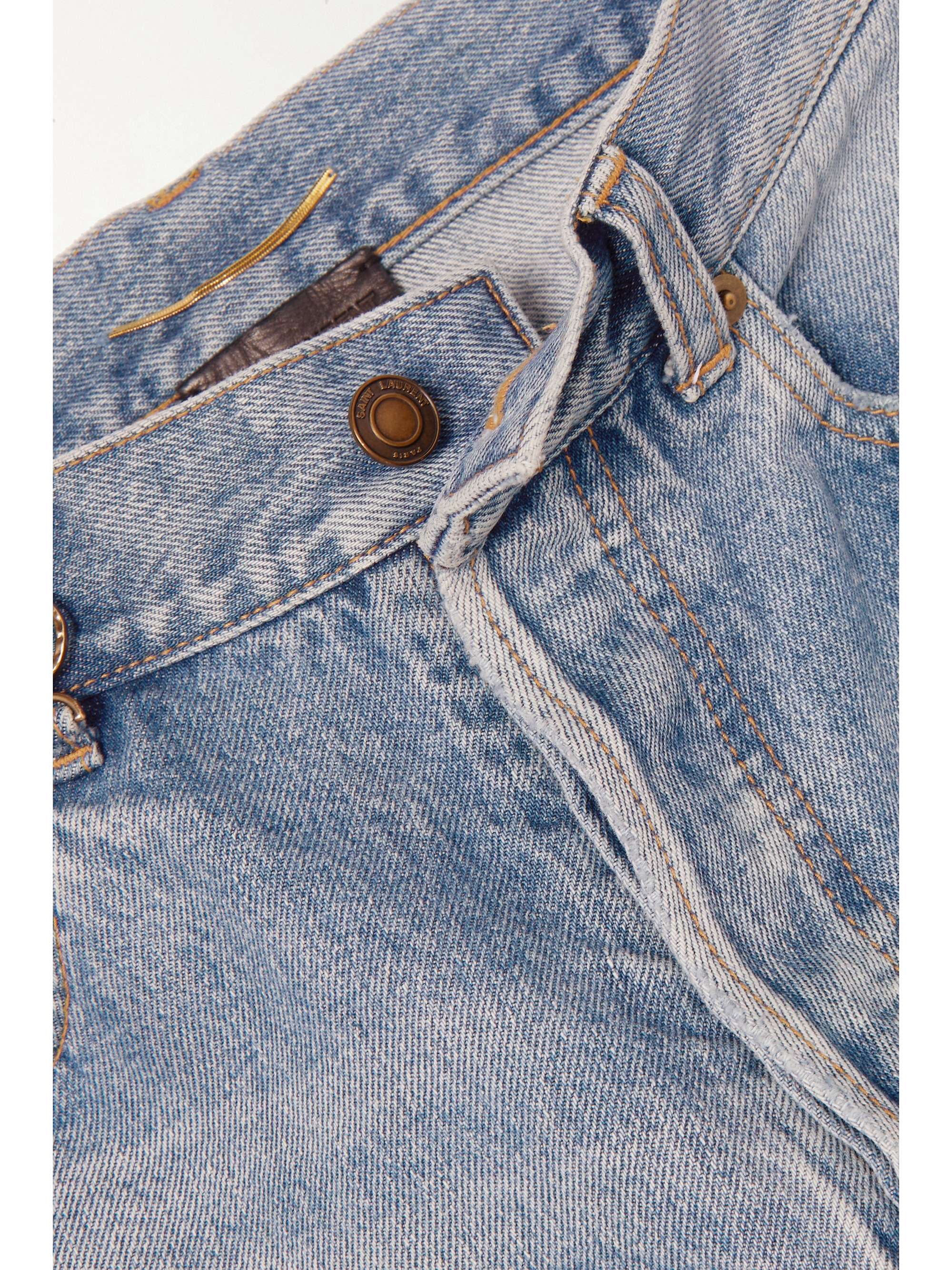 Cassandre embellished high-rise straight-leg jeans view