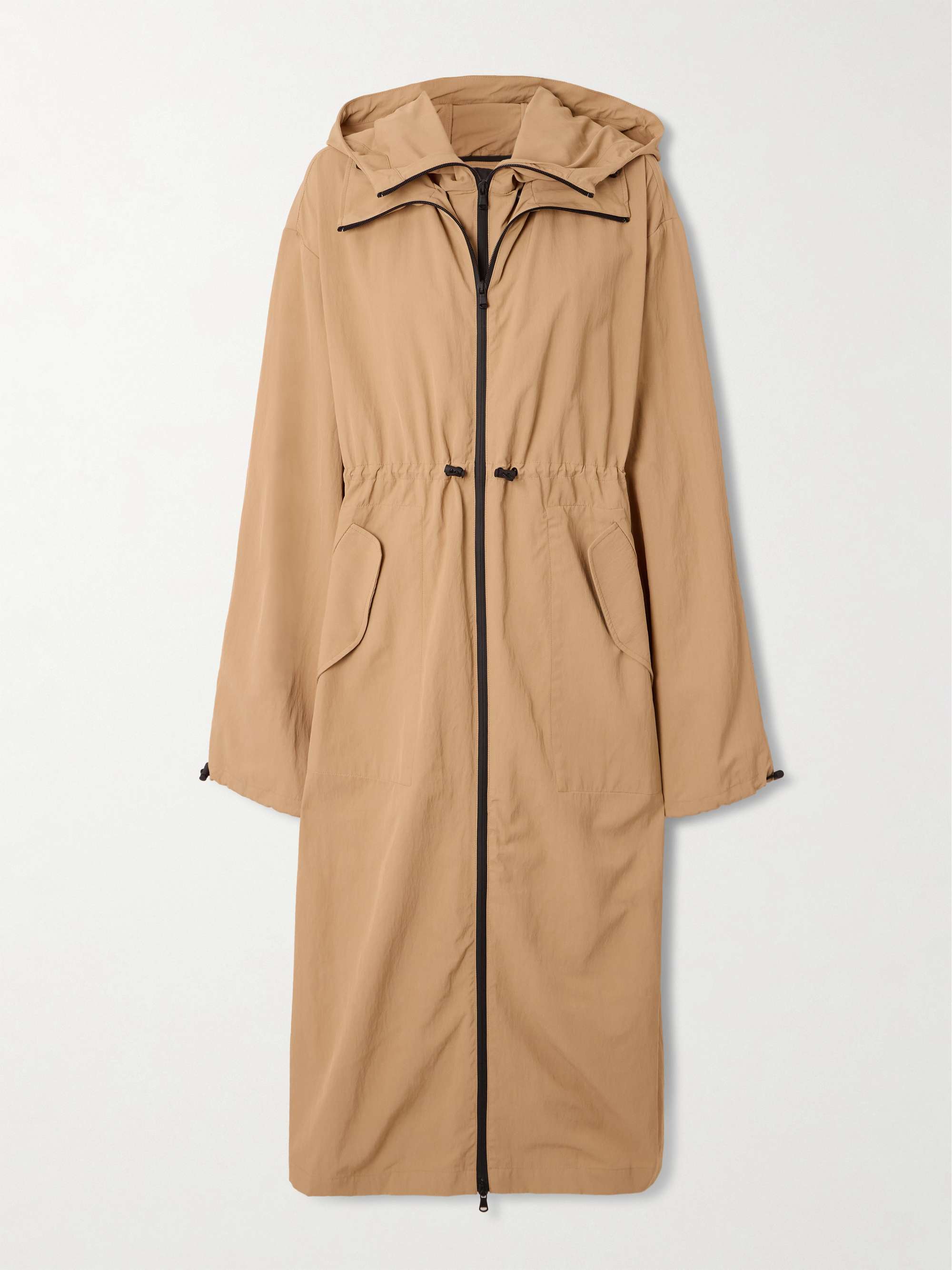 + RHW hooded layered shell parka hero visual