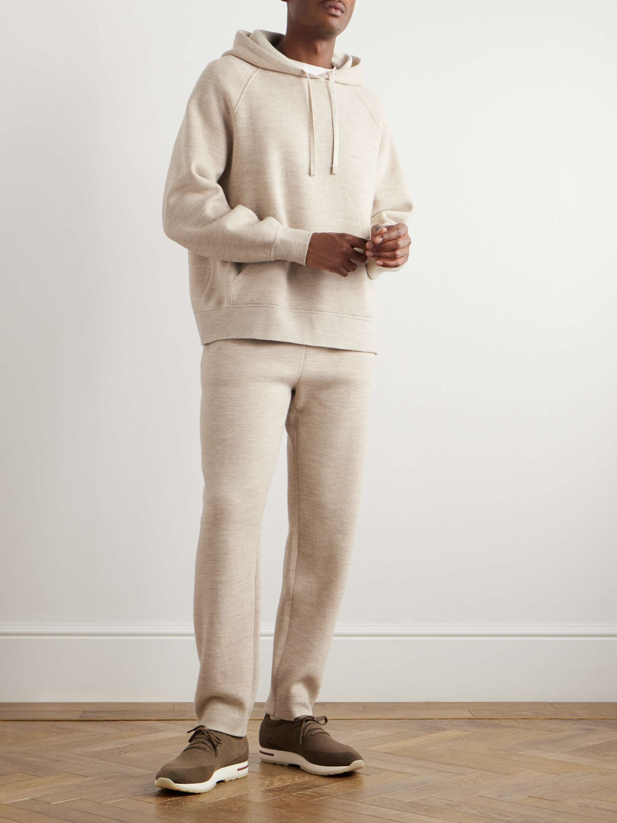 Sassiglioni Straight-Leg Wool Sweatpants view