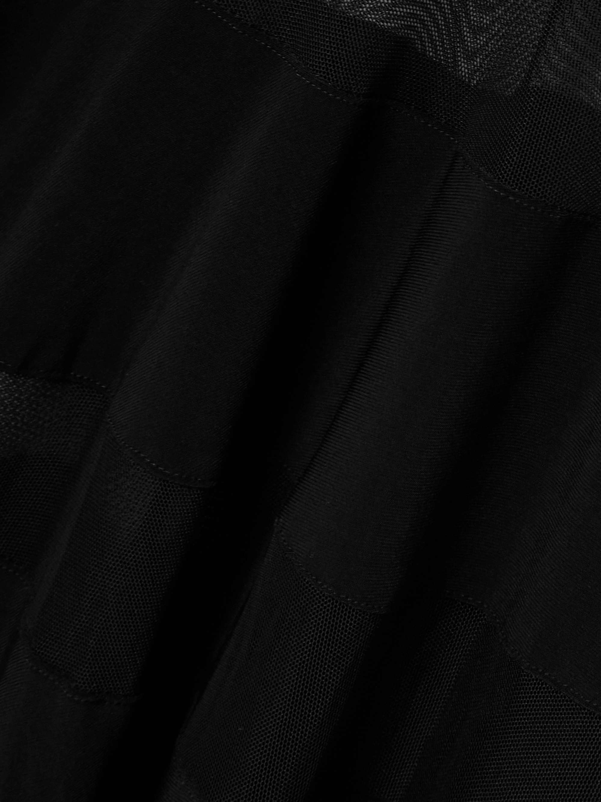 Mesh-paneled stretch-jersey gown view