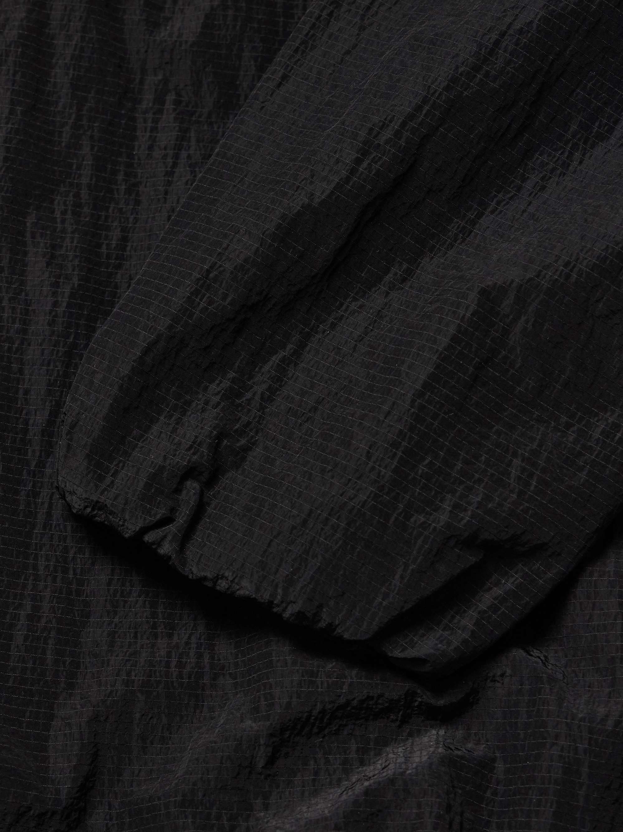 Panelled Crinkled Nylon-Ripstop Half-Zip Jacket view