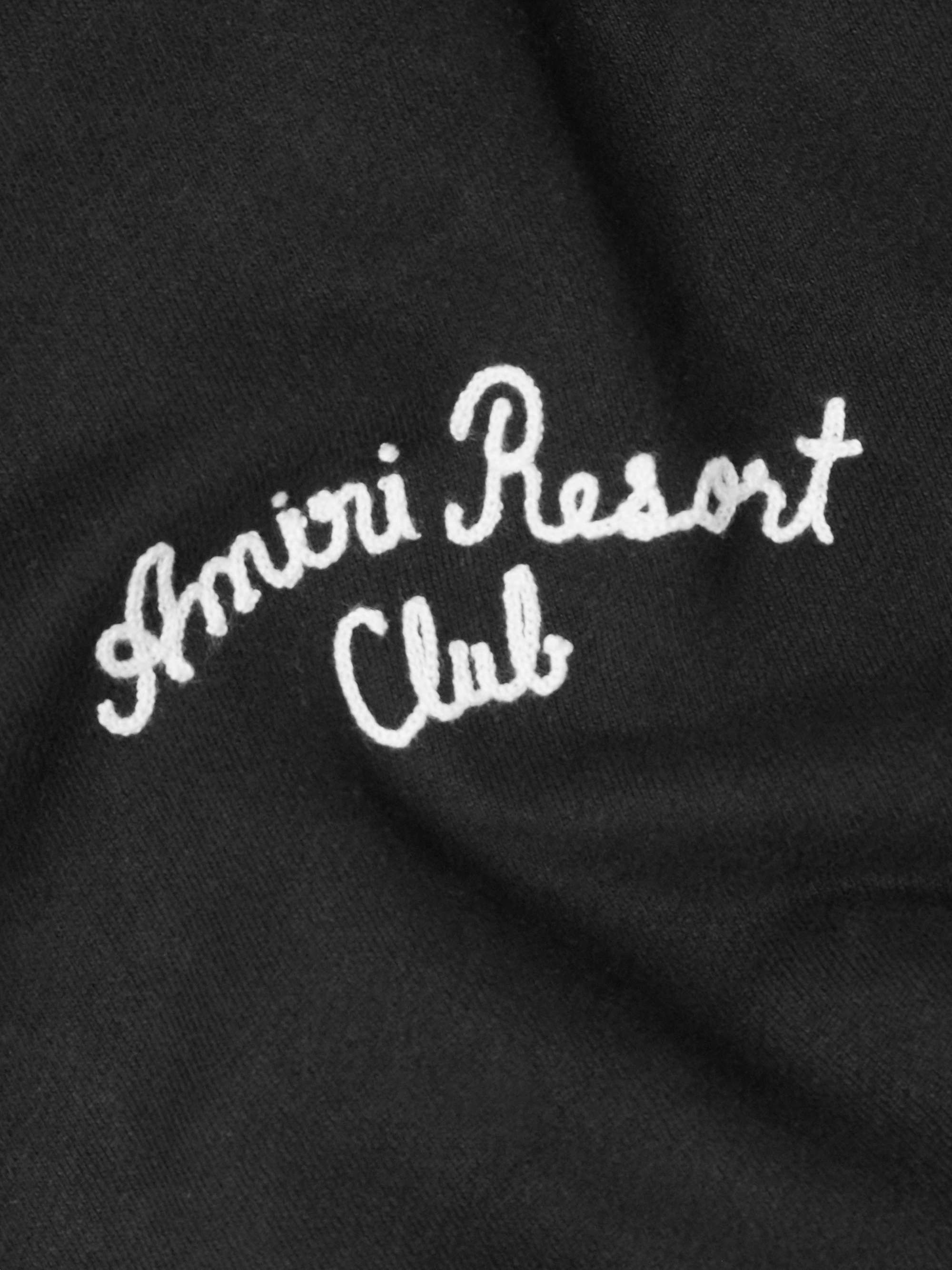 Spirit Logo-Embroidered Cotton-Blend Jersey Hoodie view