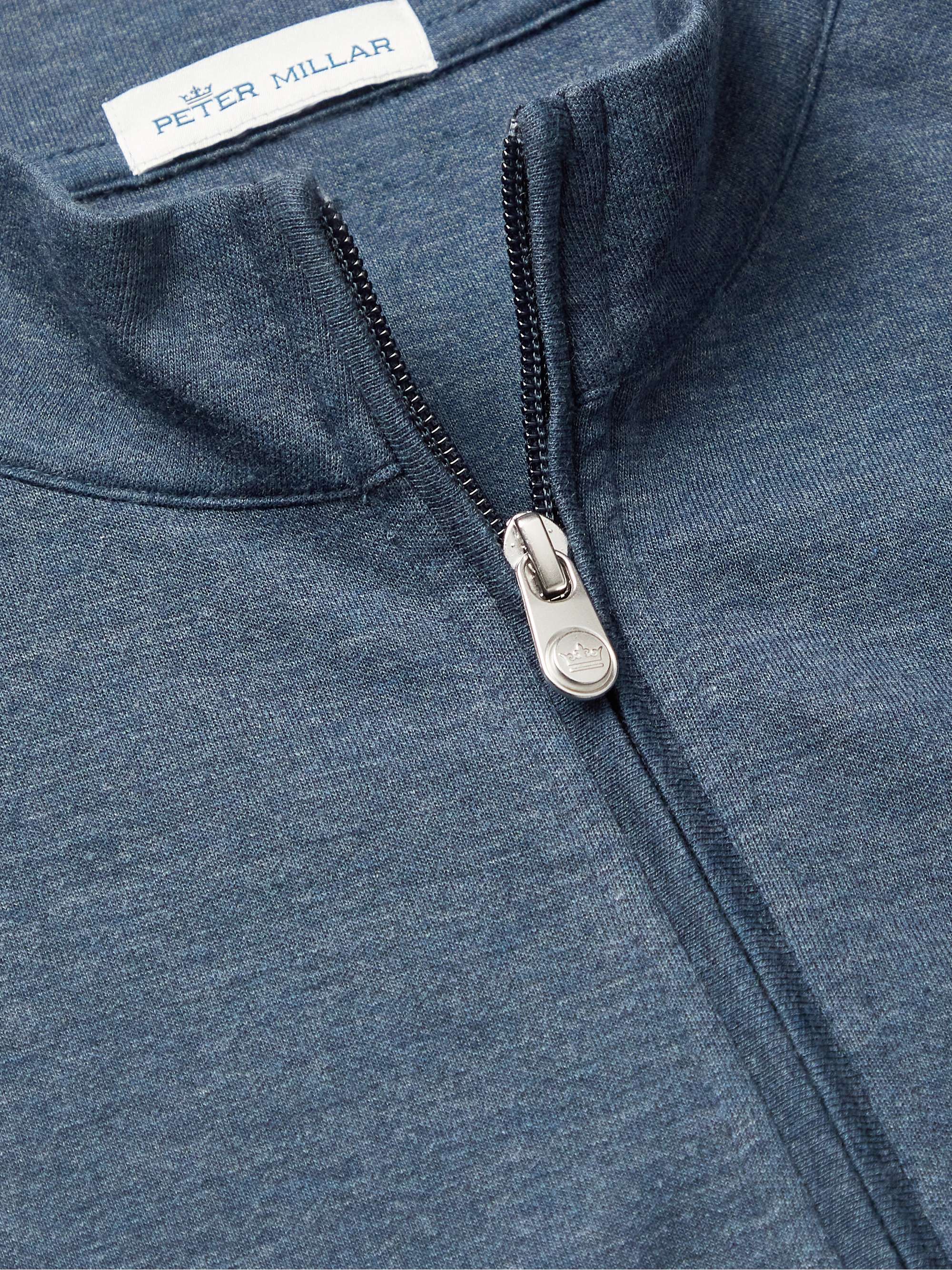 Crown Stretch Cotton and Modal-Blend Half-Zip Sweatshirt view
