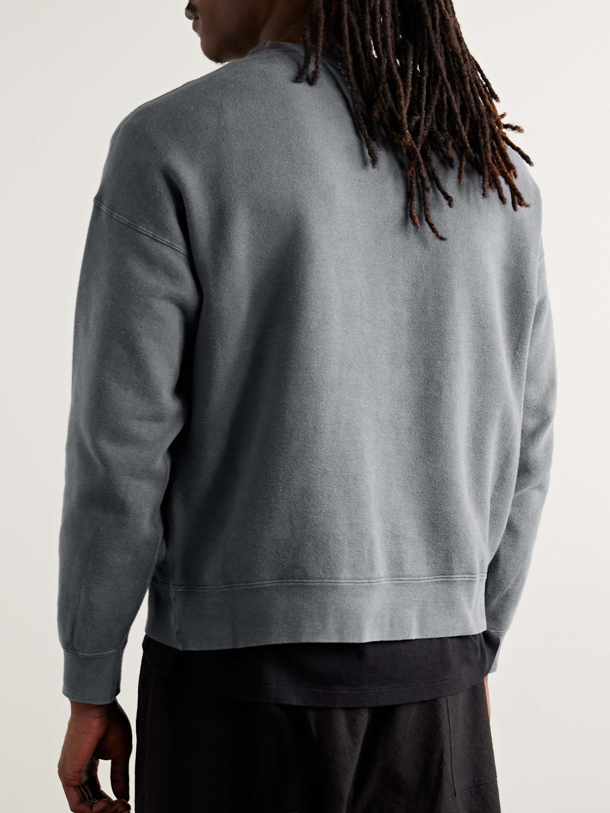 Ultimate Jumbo SB Slim-Fit Garment-Dyed Cotton-Blend Jersey Sweatshirt view