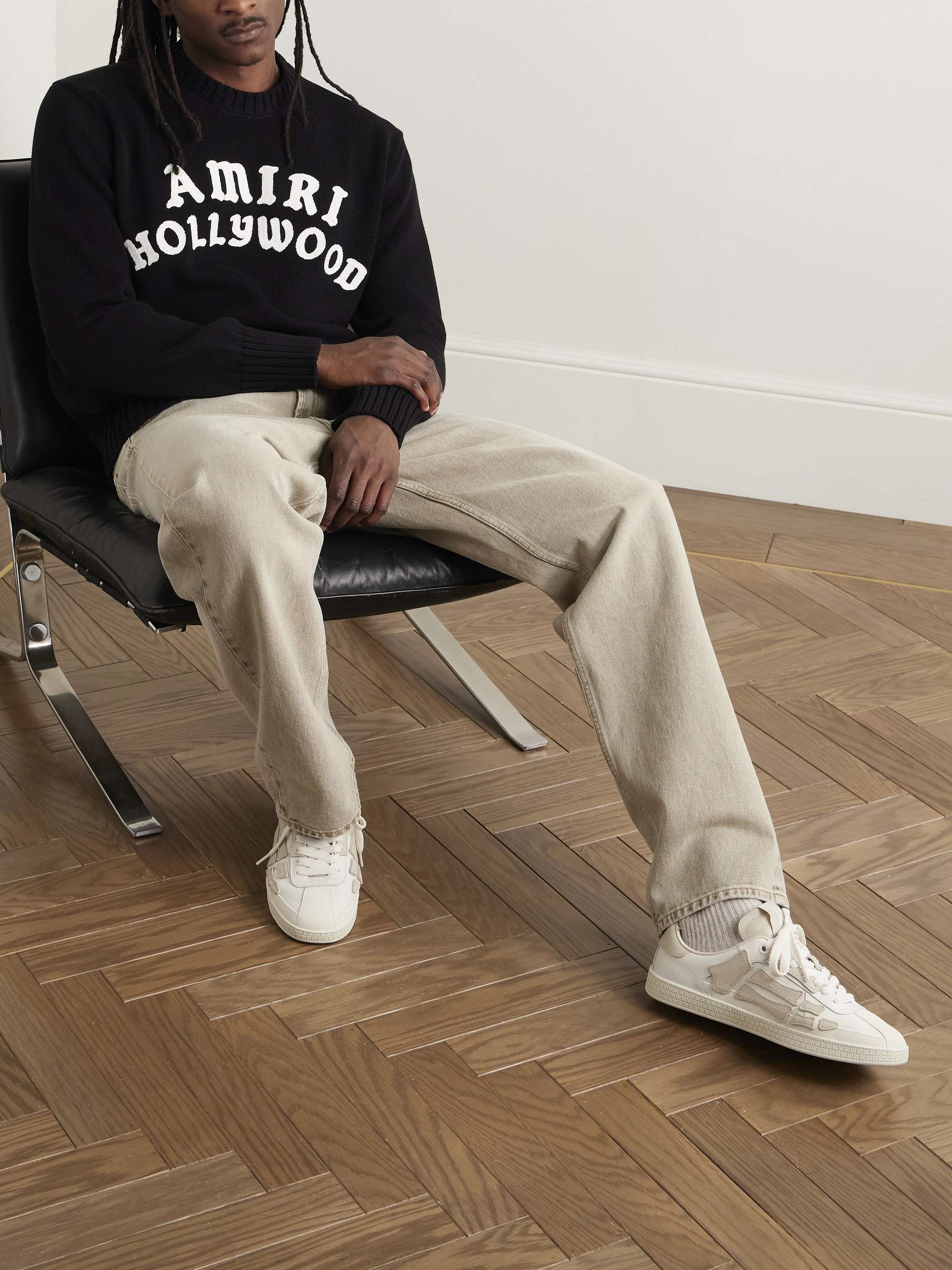Hollywood Logo-Embroidered Cotton Sweater view