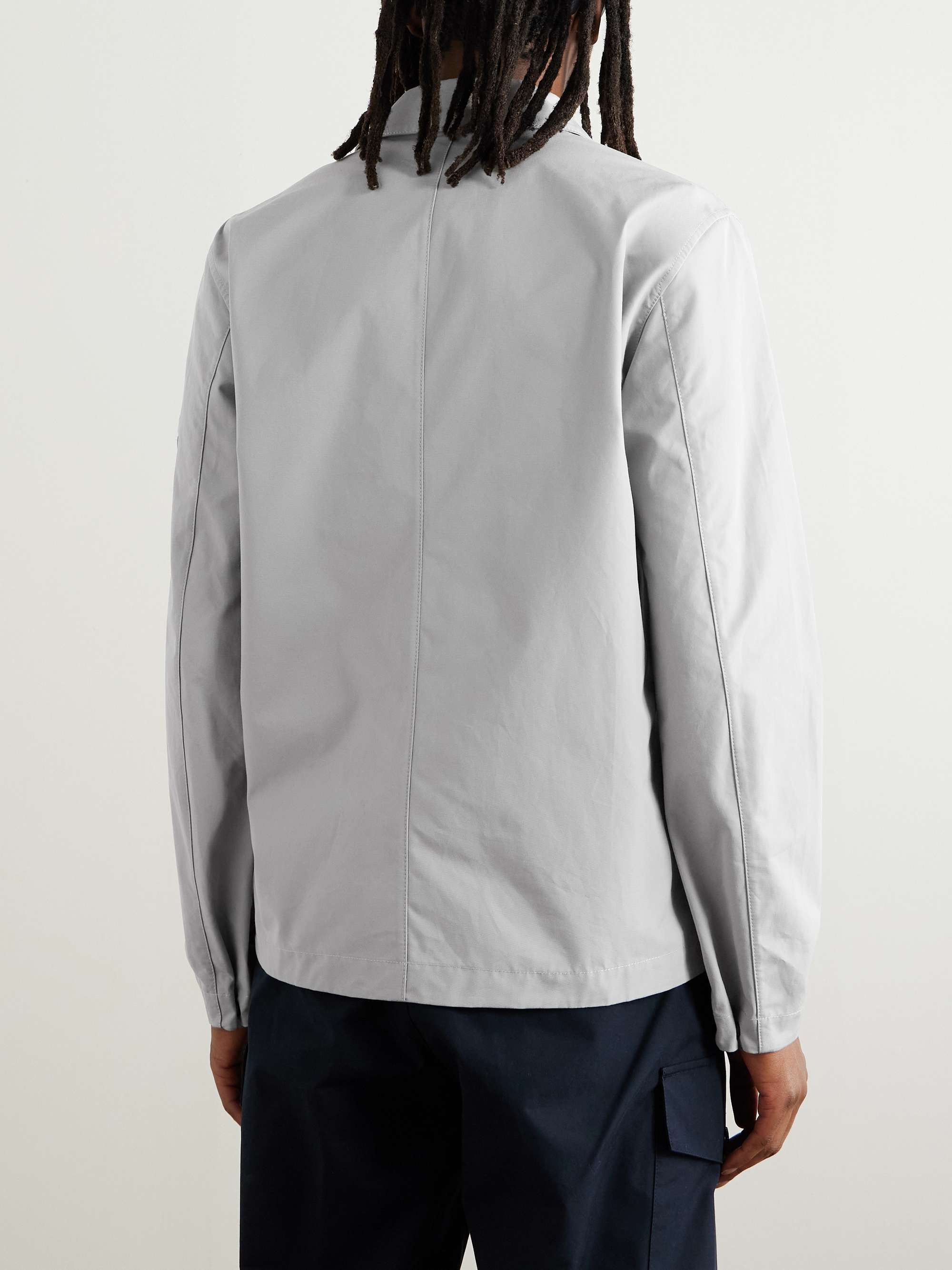 Logo-Appliquéd Cotton-Canvas Overshirt view