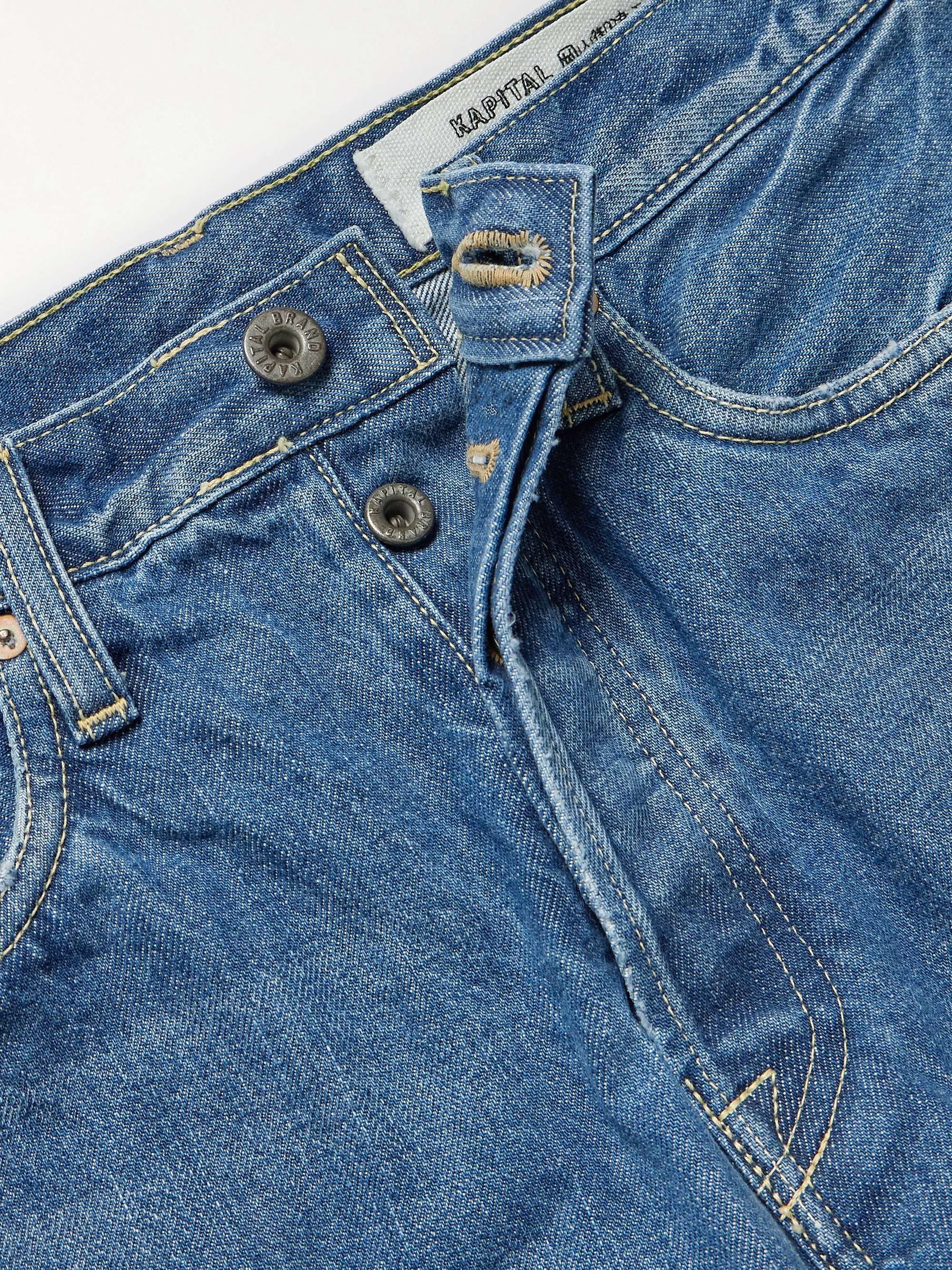 Monkey Cisco Straight-Leg Distressed Jeans view