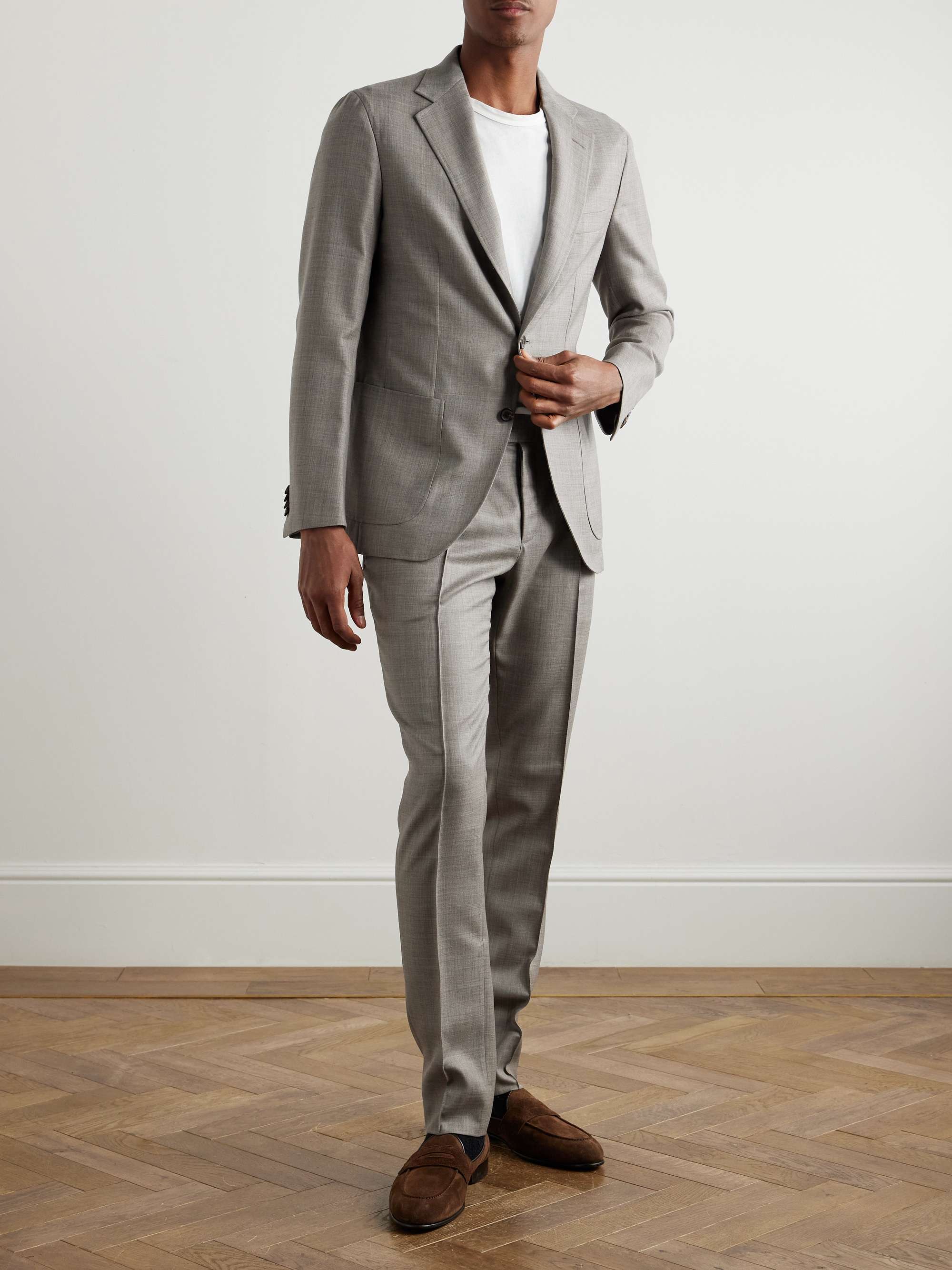 Soffio Wool and Silk-Blend Blazer view