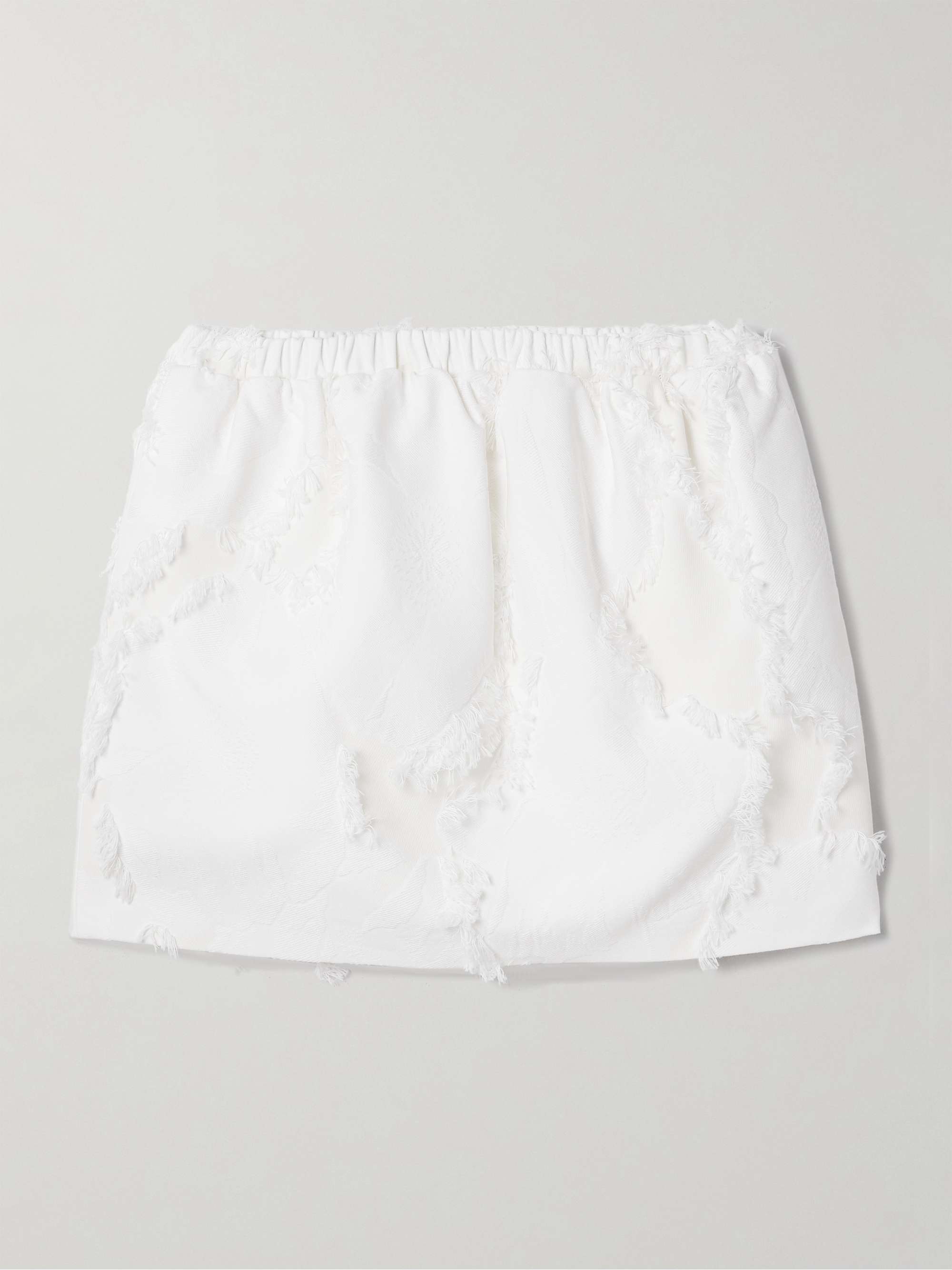 Poppy fil coupé jacquard mini skirt hero visual