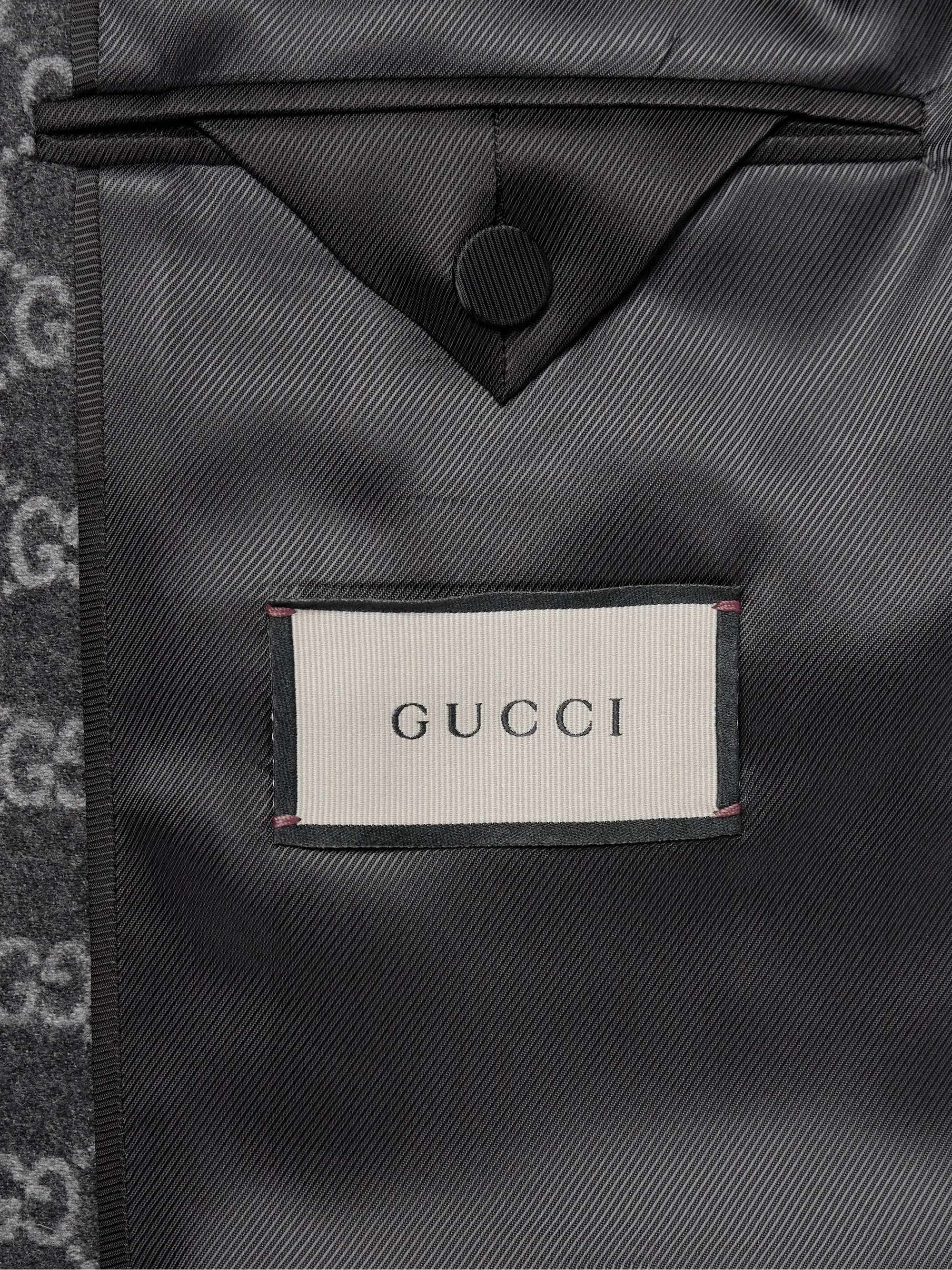 Monogrammed Wool Suit Jacket view