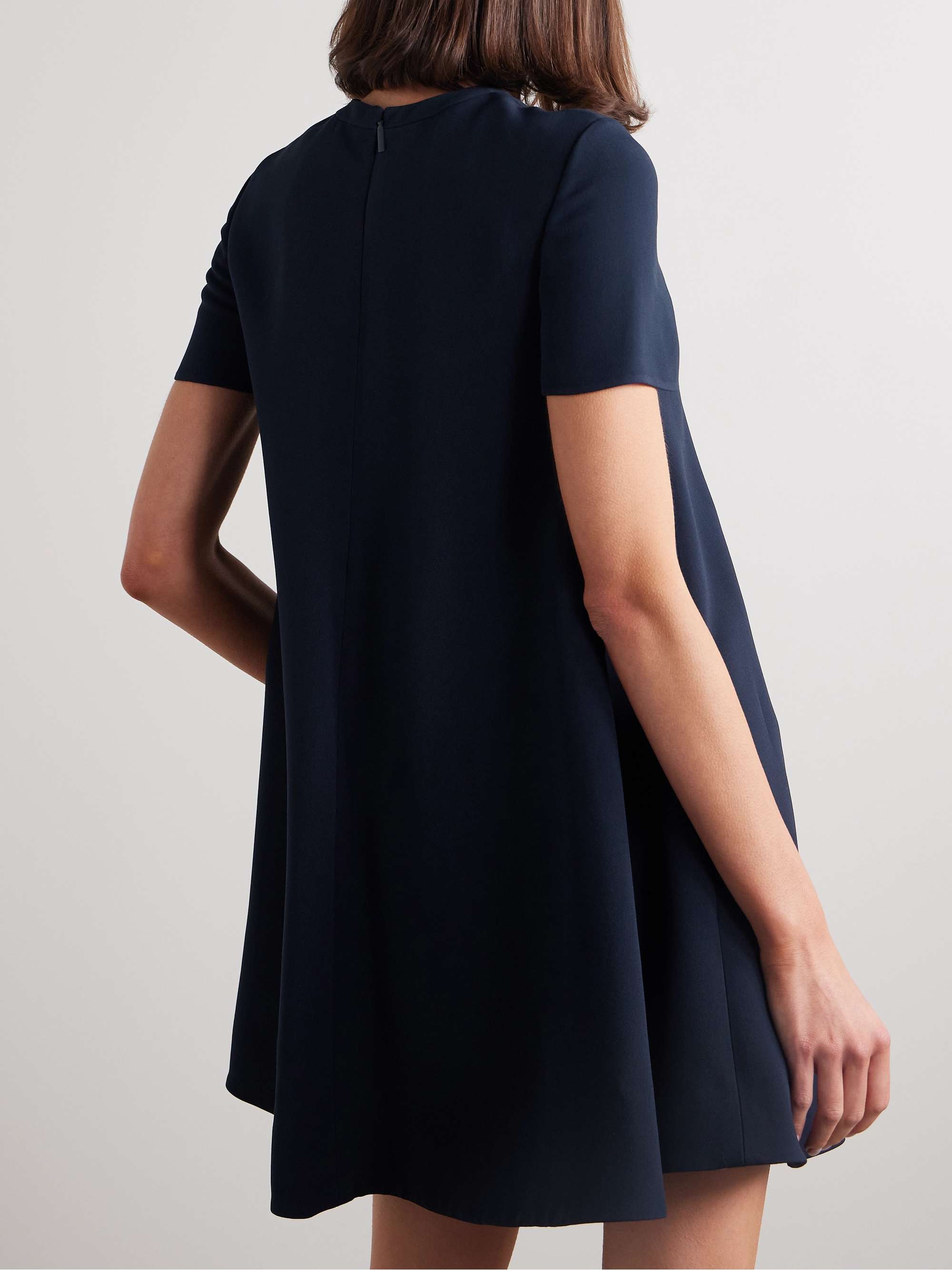 Embellished cutout crepe mini dress view