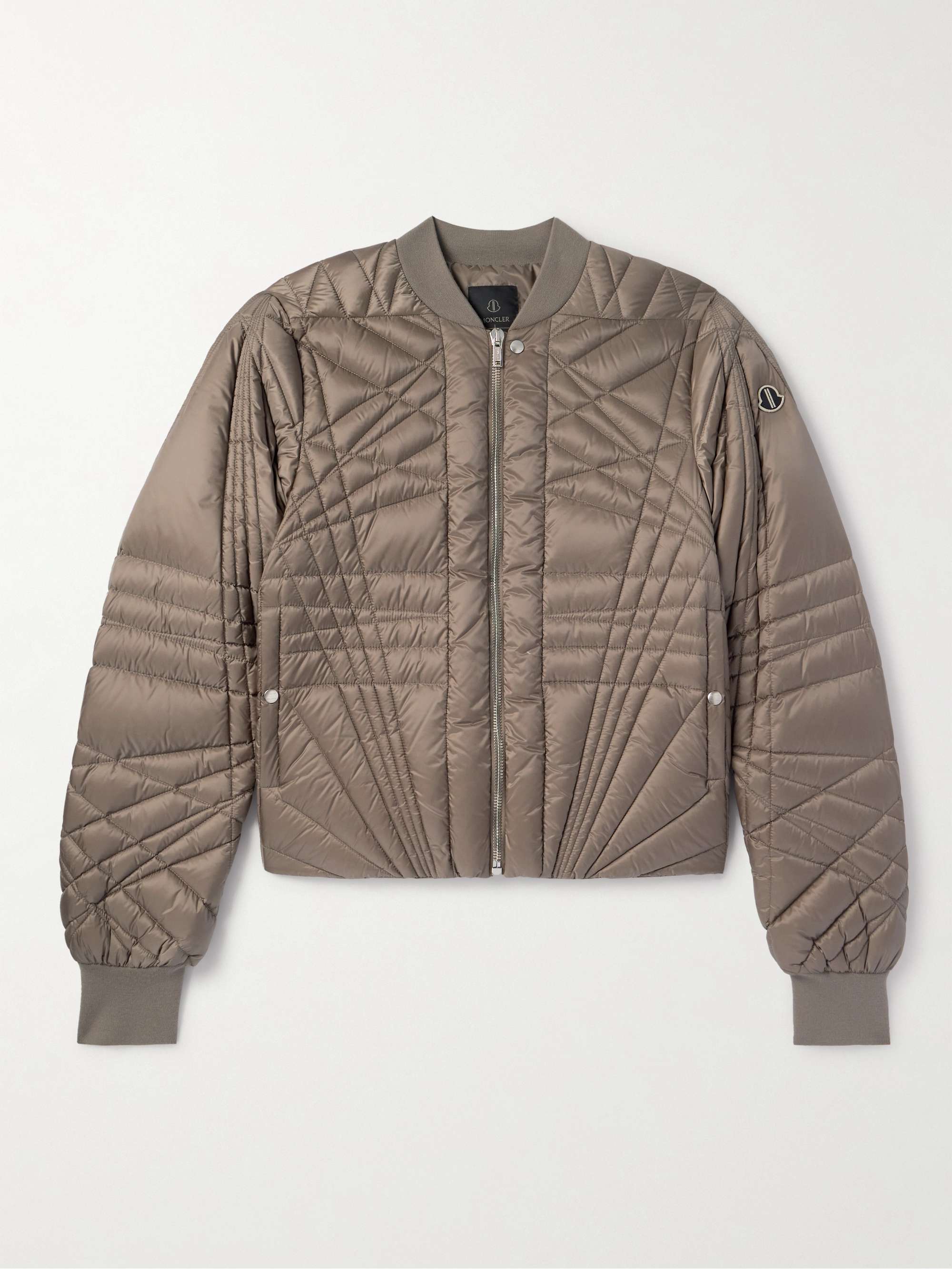 + Moncler Megapenta Logo-Appliquéd Quilted Shell Down Bomber Jacket hero visual